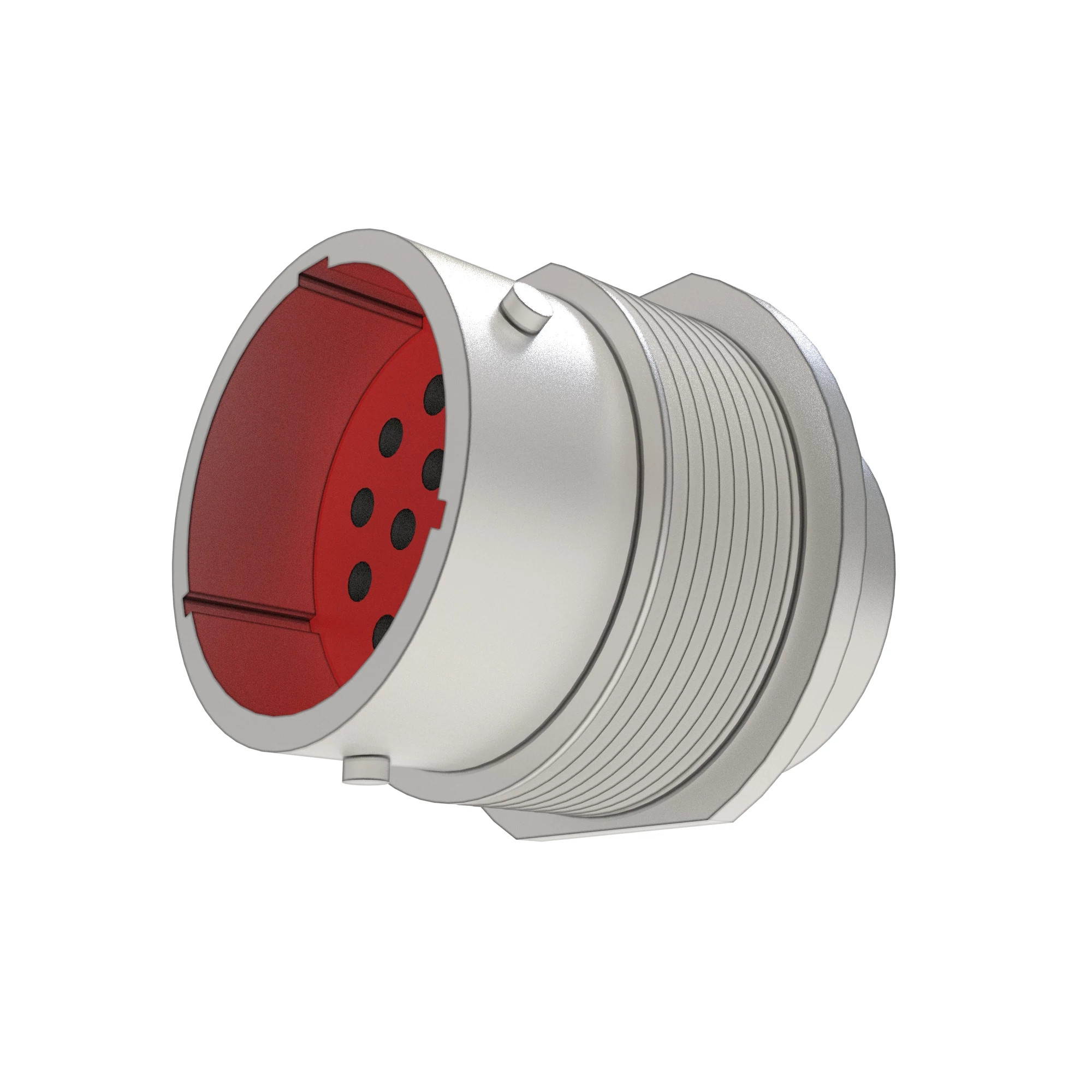 John Deere Silver External Electrical Connector Housing, 14 Cavities - 57M7745