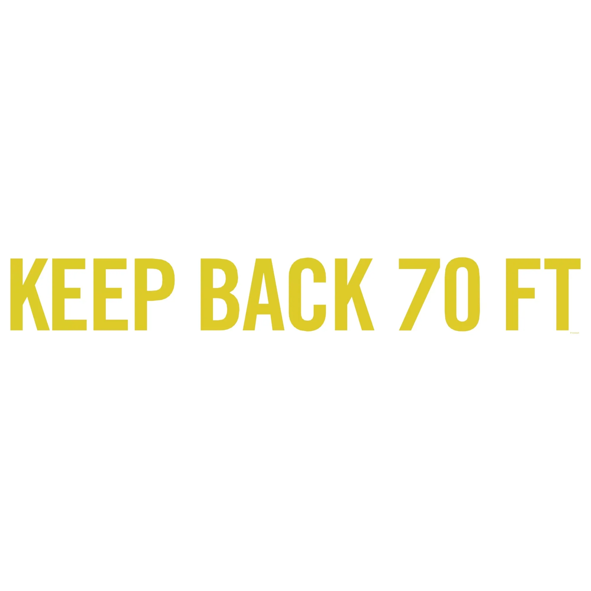 John Deere Label, Stay Back, 70 Feet - F636661