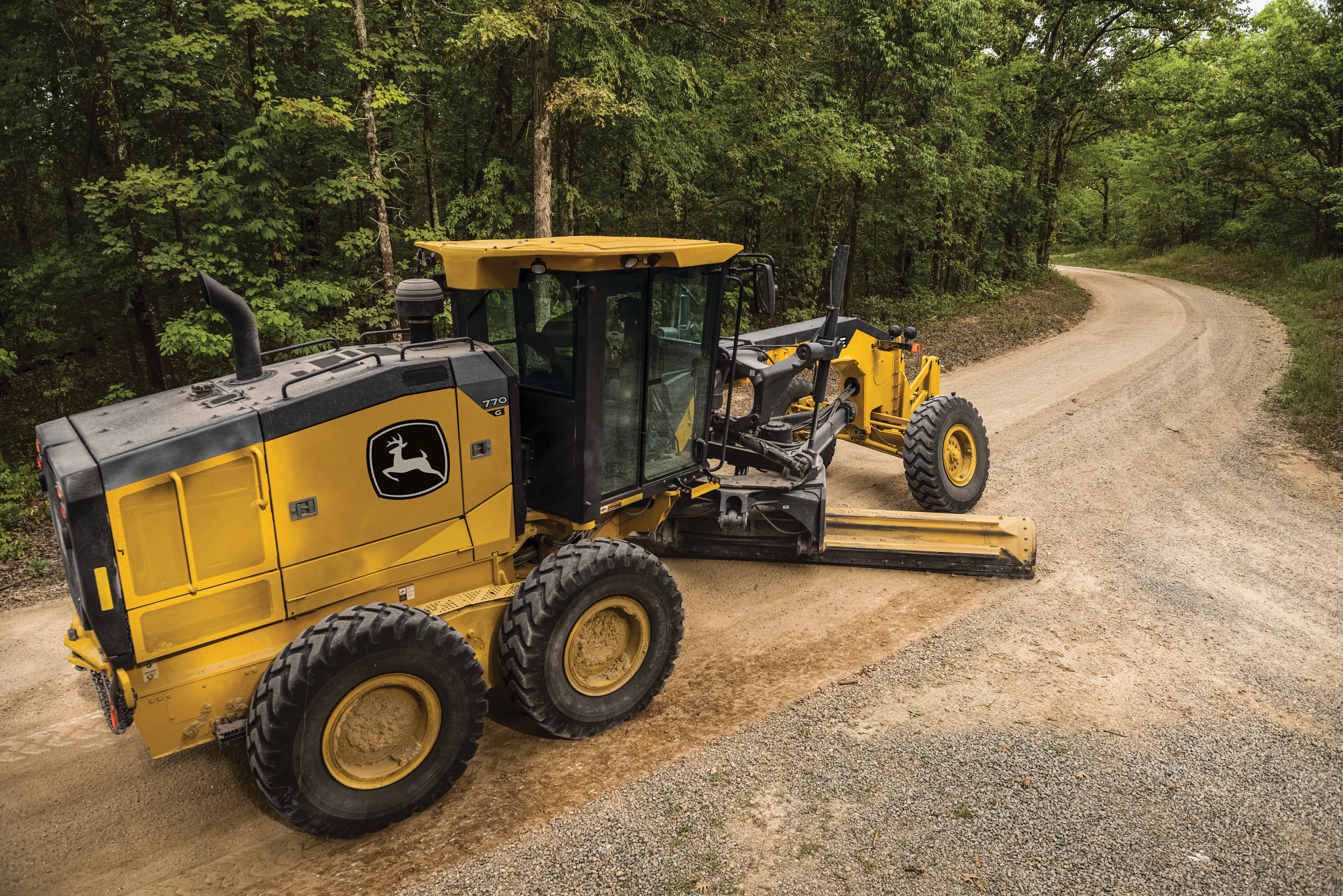 Studio side view of a P-Tier Motor Grader