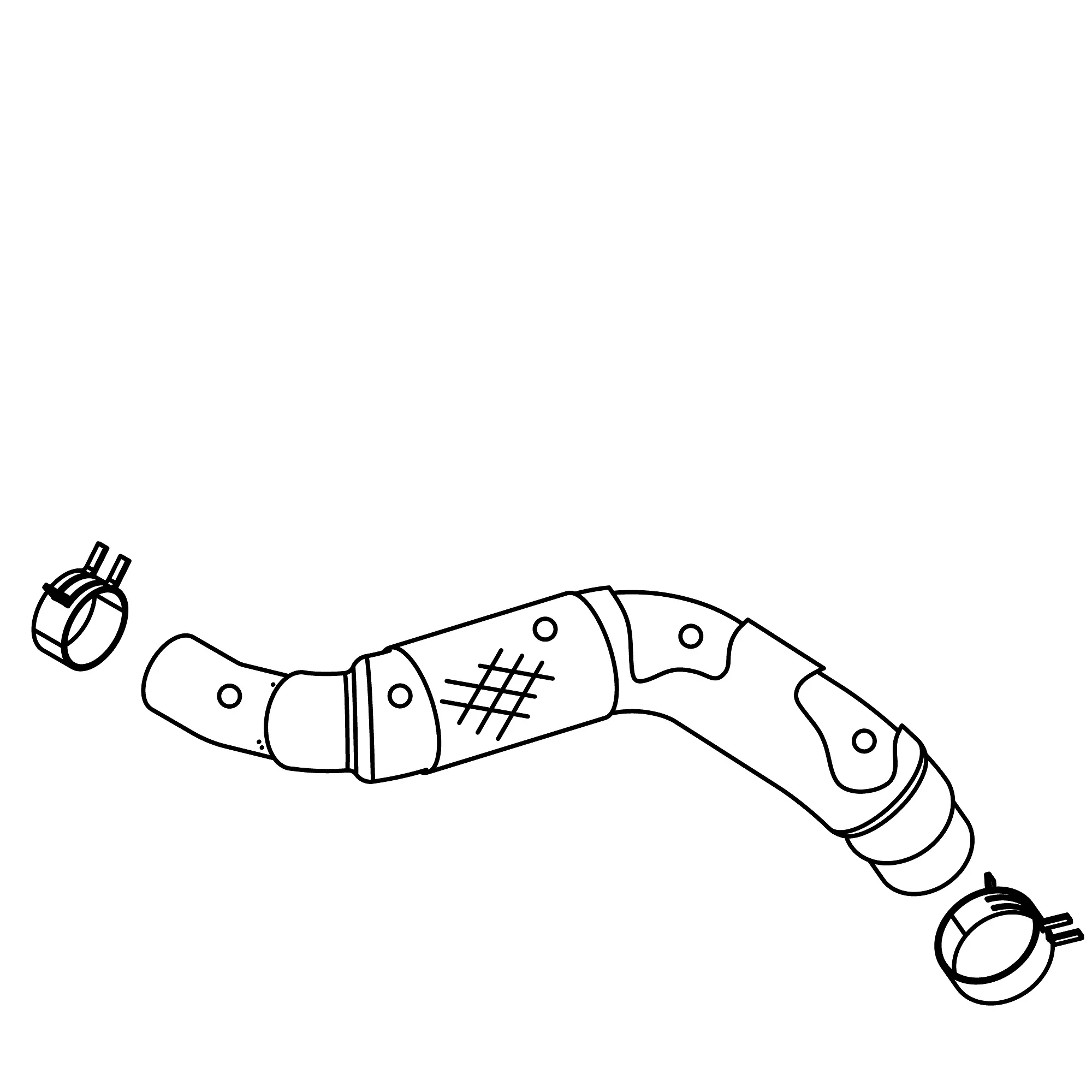 John Deere Breather Hose Assembly - MIA884443