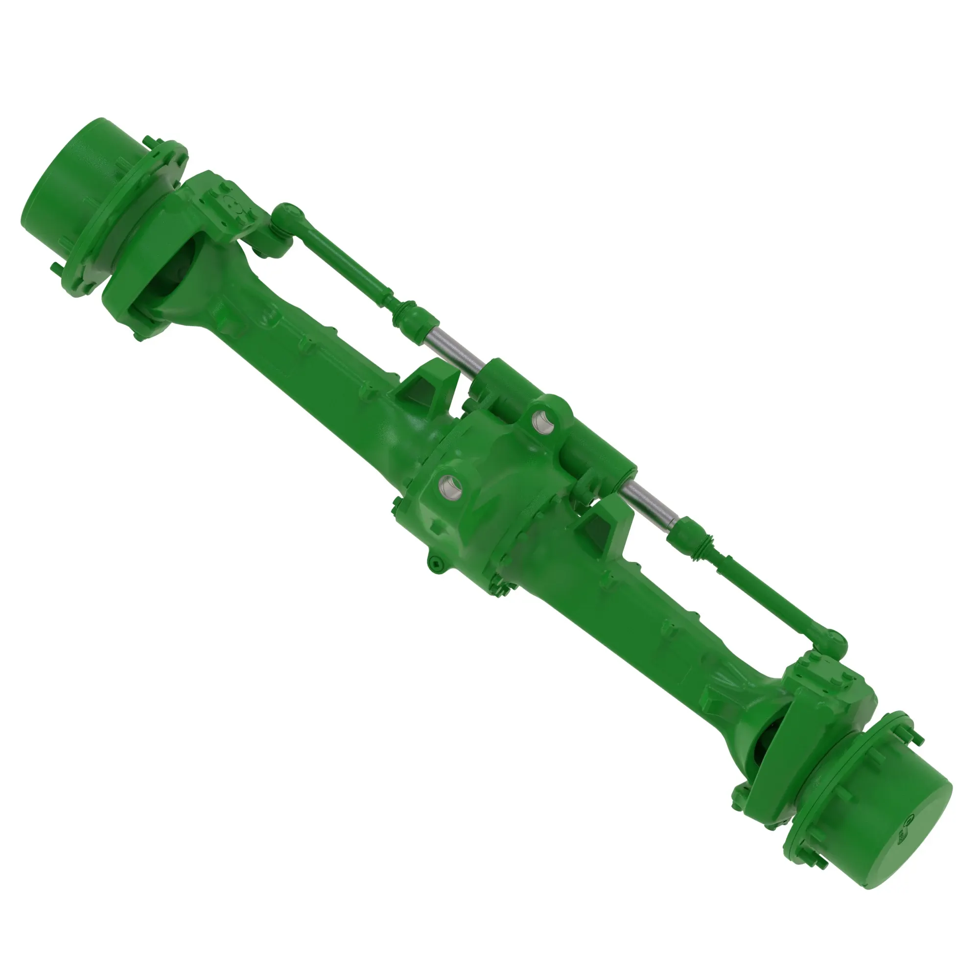 MFWD I=13.846 (DANA 750/10088344), M50, King Pin=8, Caster=12, Camber=1, M18 steering cylinder ports