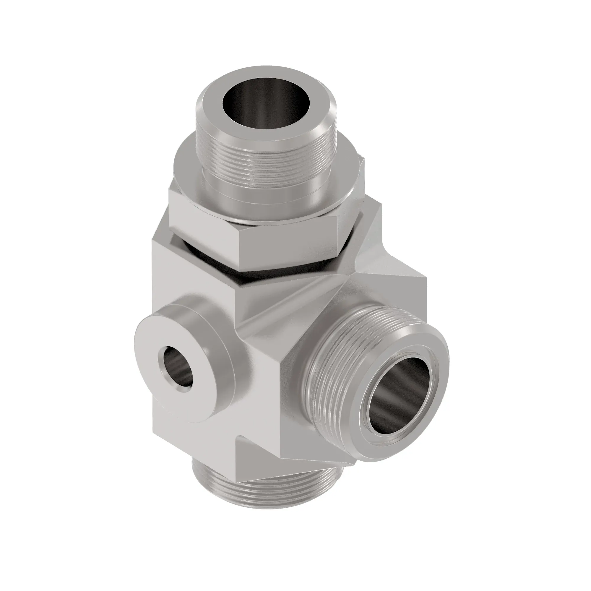 John Deere Straight Threaded Run Tee Fitting - AT343539