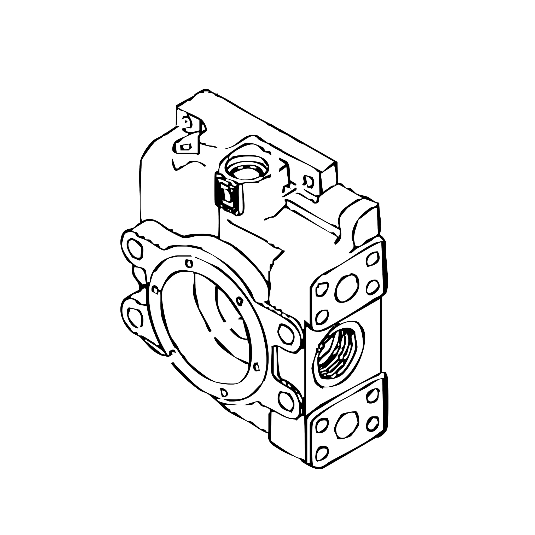John Deere End Cap Assembly Twin Ports - AT313570