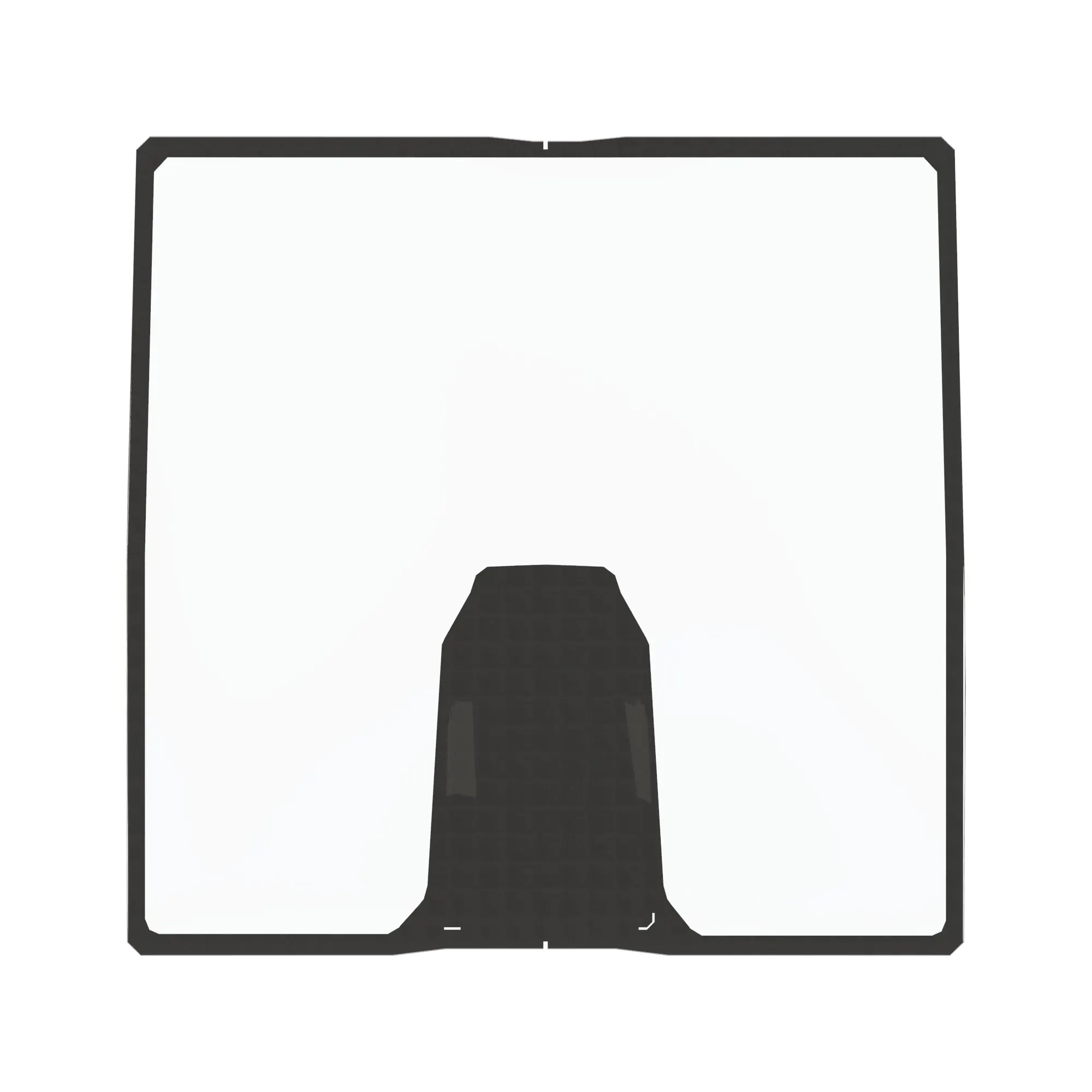 WINDSHIELD, LAMINATED, 1750 CAB