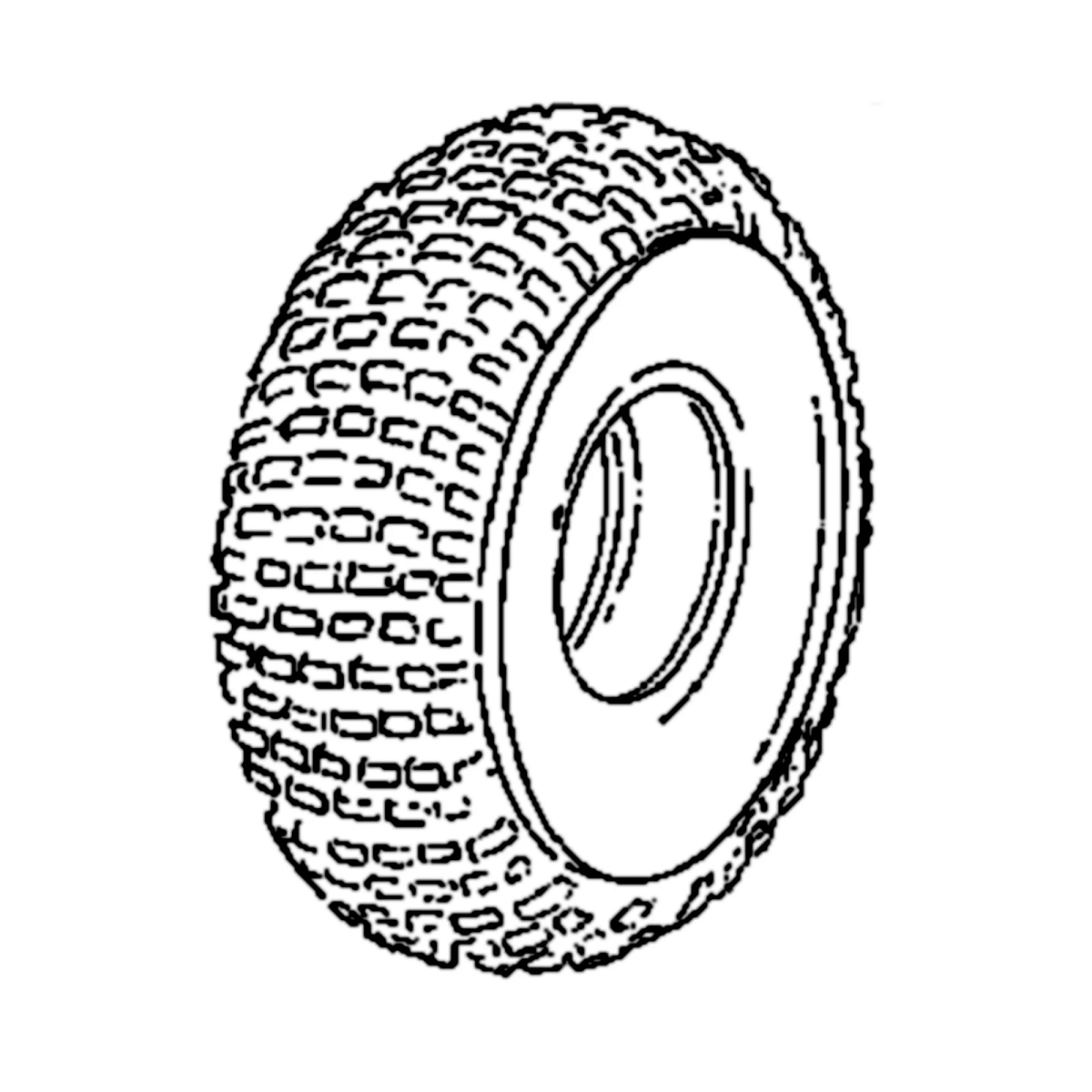 Tire, 4-Ply Turf, 22.5X10-8