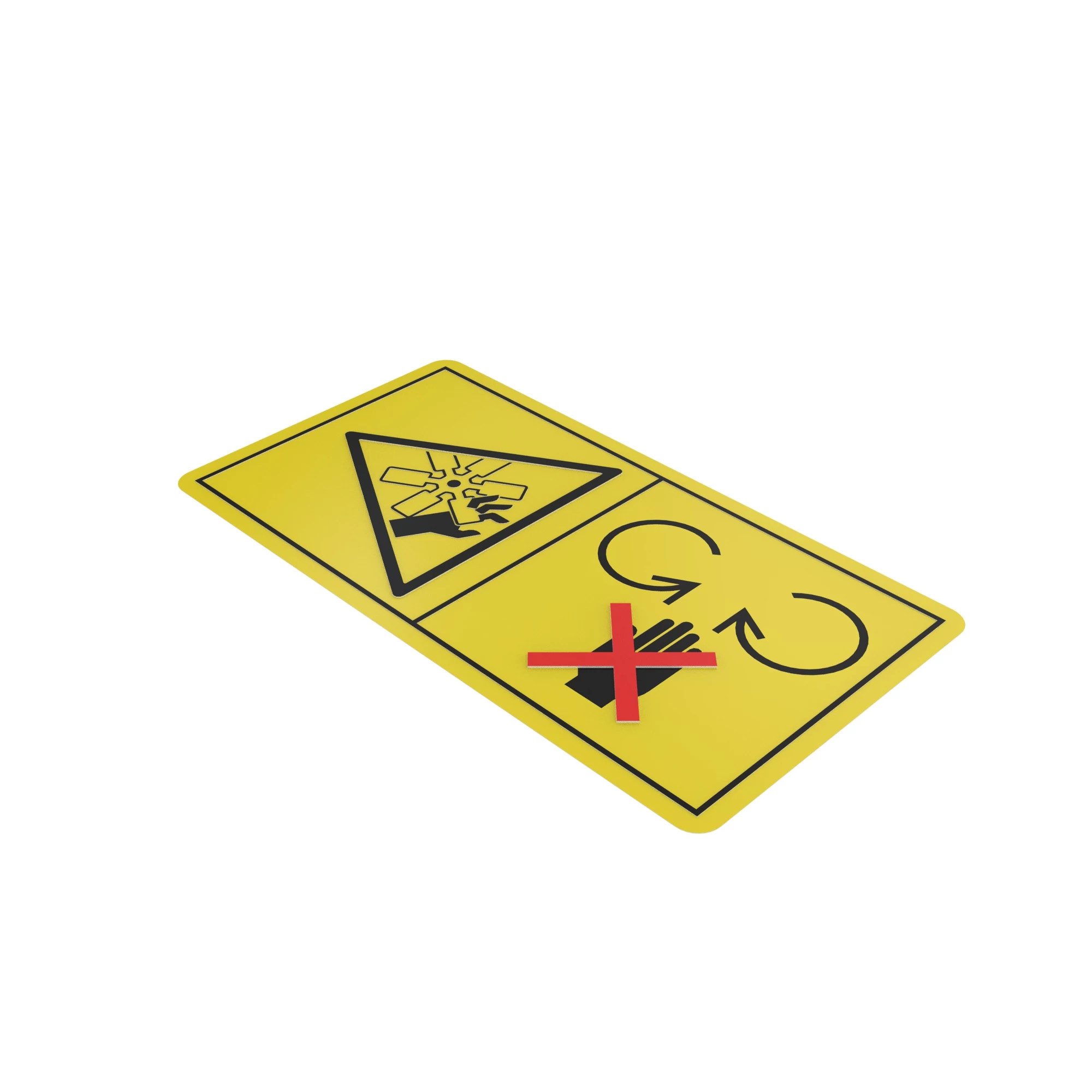 John Deere Fan Text Free Warning Decal - CXT10496