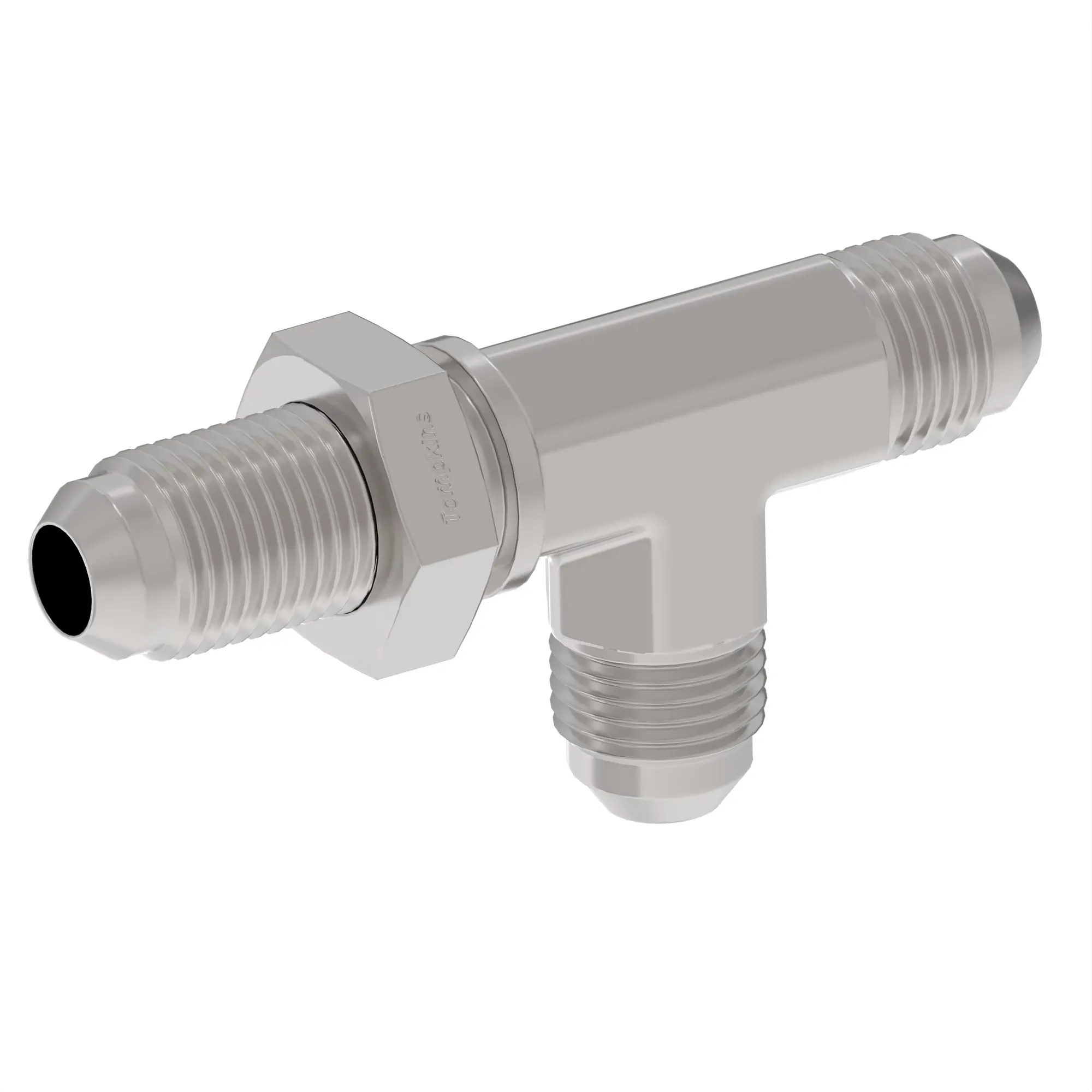 John Deere 37° Flare Bulkhead Run Tee Fitting - KK81627