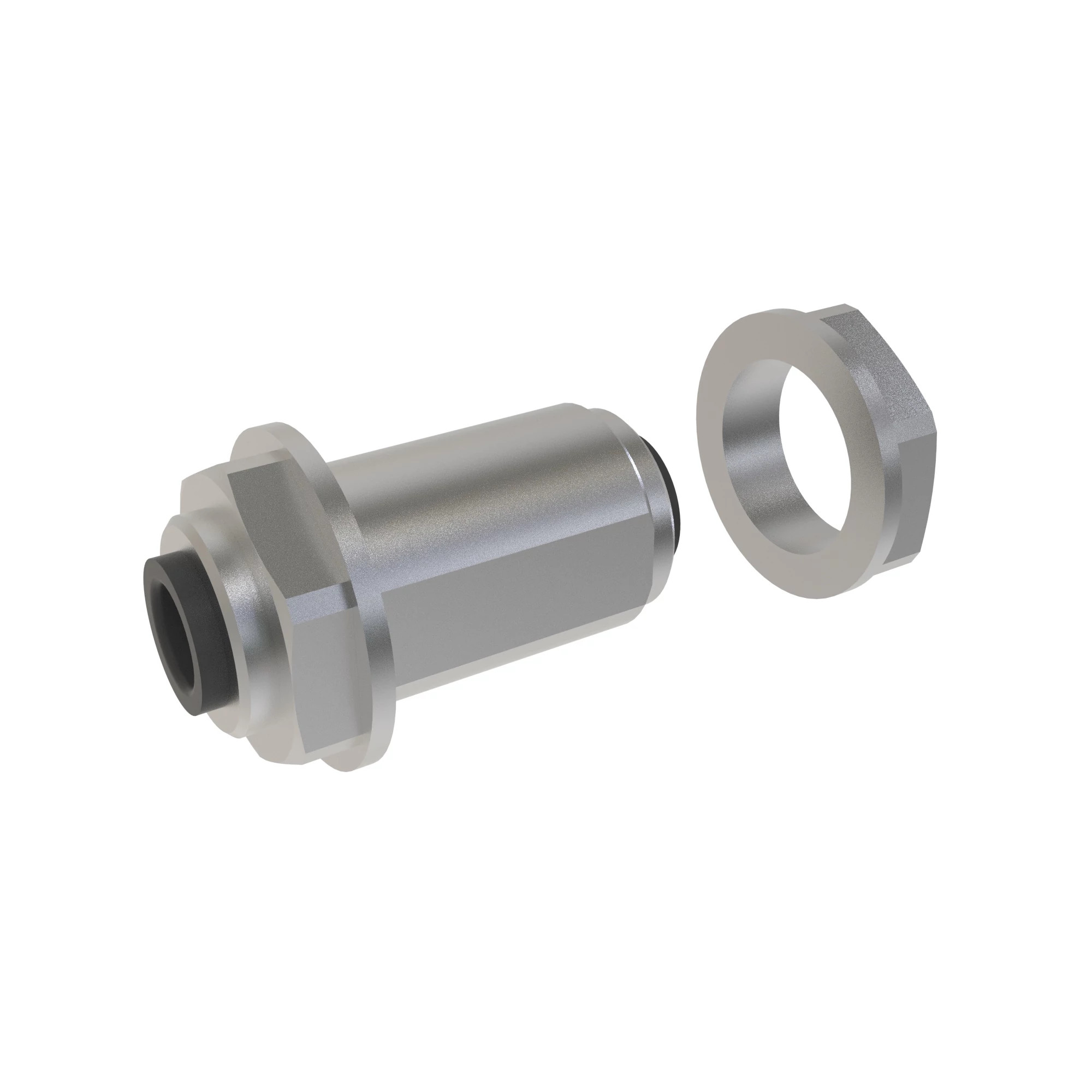 FITTING -1/4"TUBE BULKHEAD UNION QC