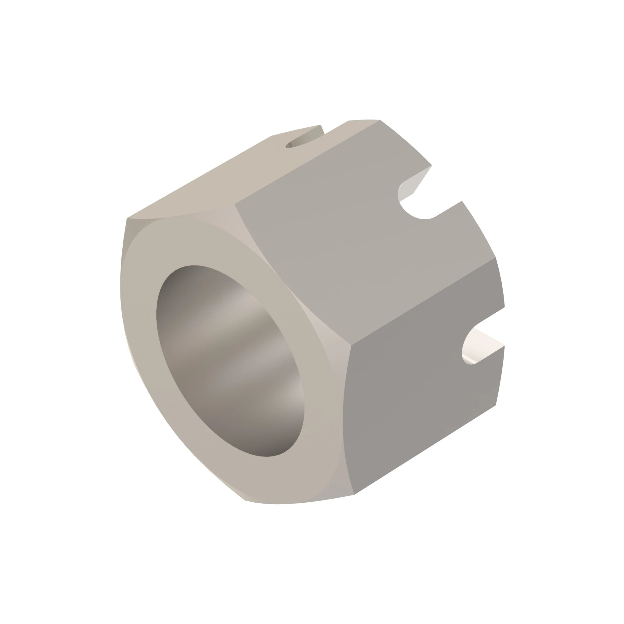 NUT, METRIC HEX SLOTTED