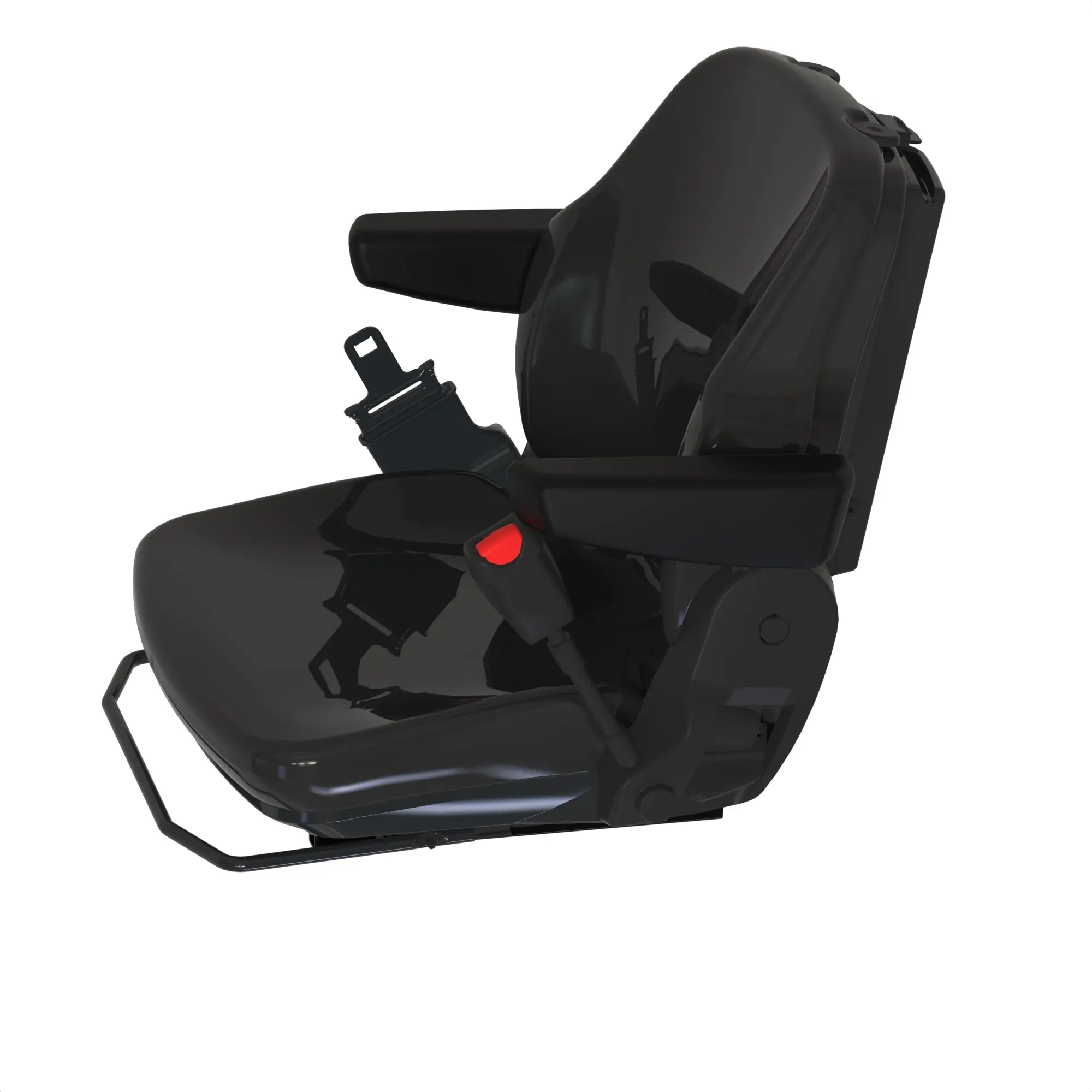 John Deere Black Vinyl Fixed Seat - CB11484686