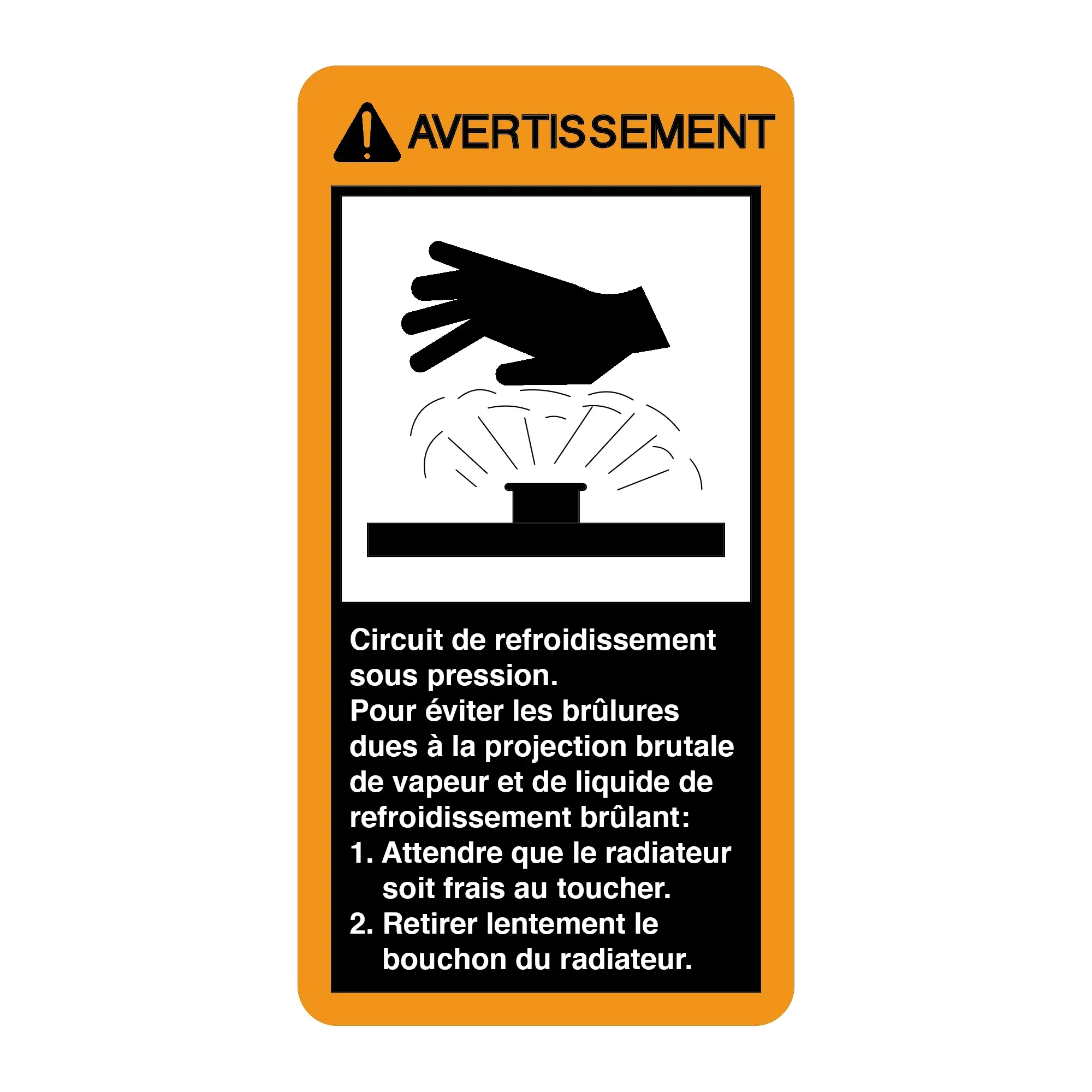 John Deere Pressure Cooling System, Label - H170105