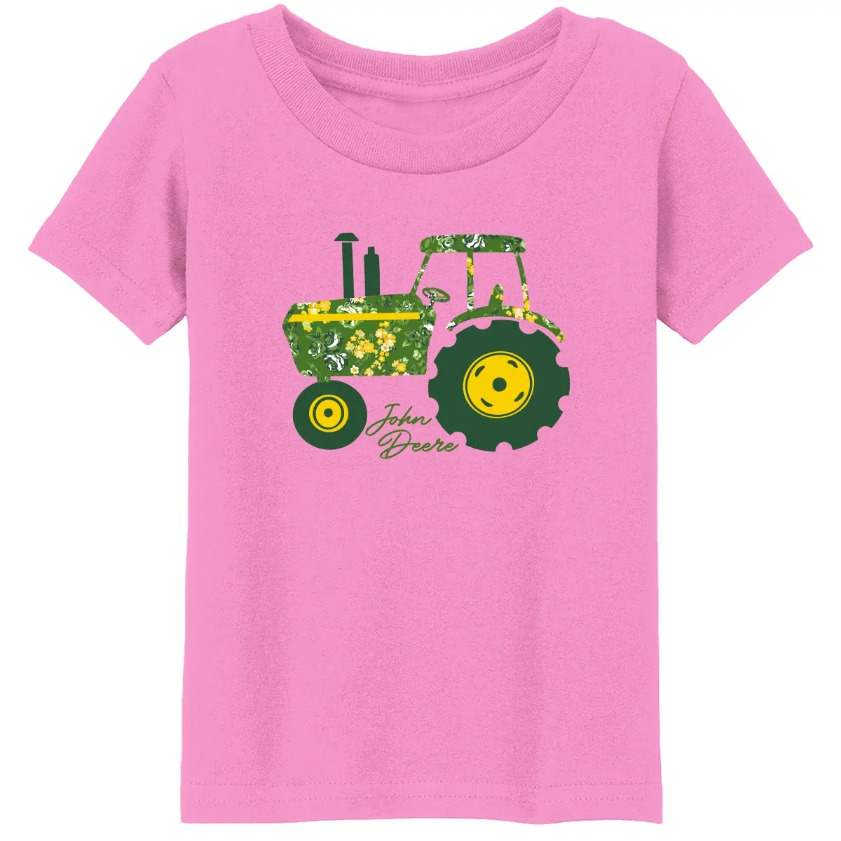 Youth Tractor Made of Flower T-Shirt