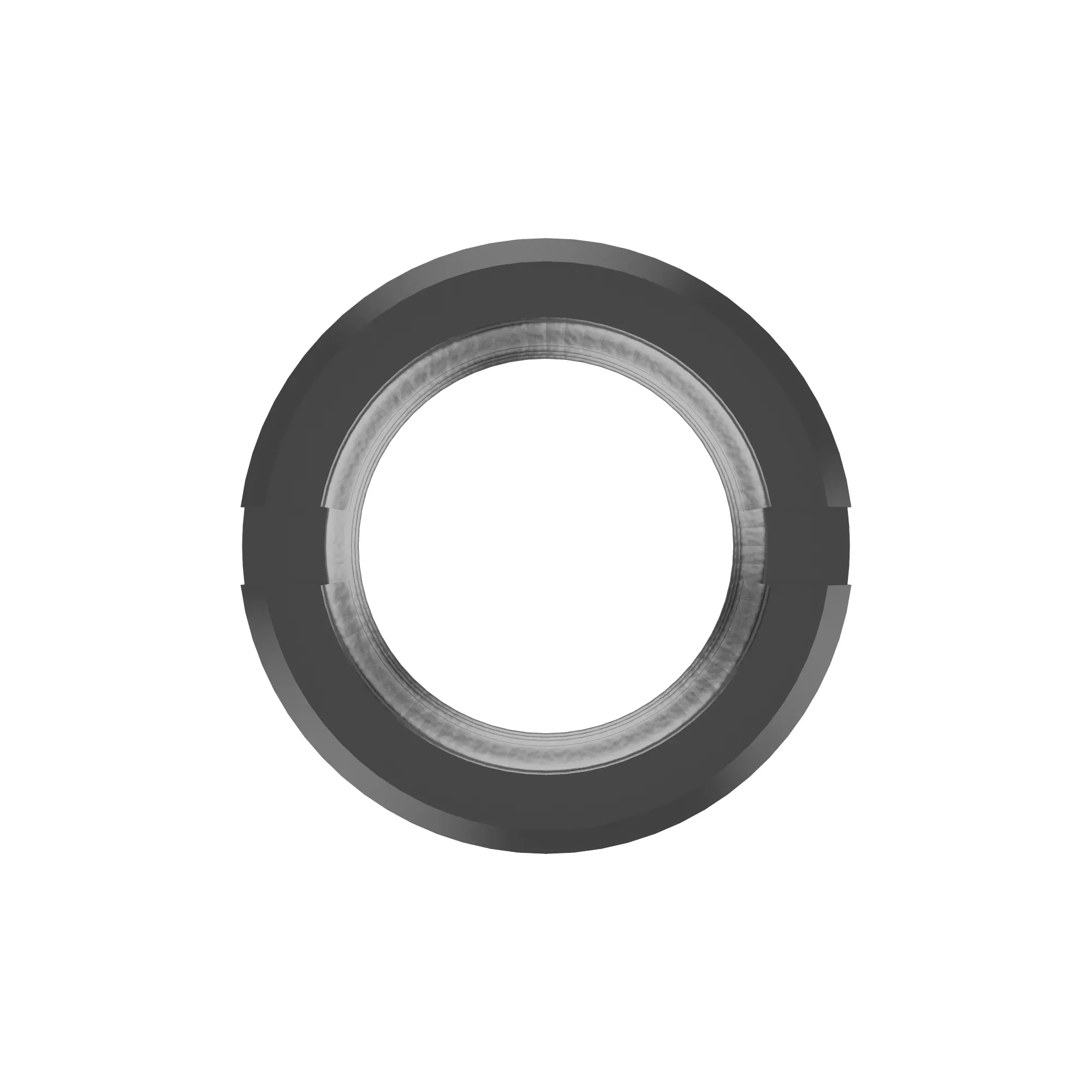 NUT, FACED, KNURLED