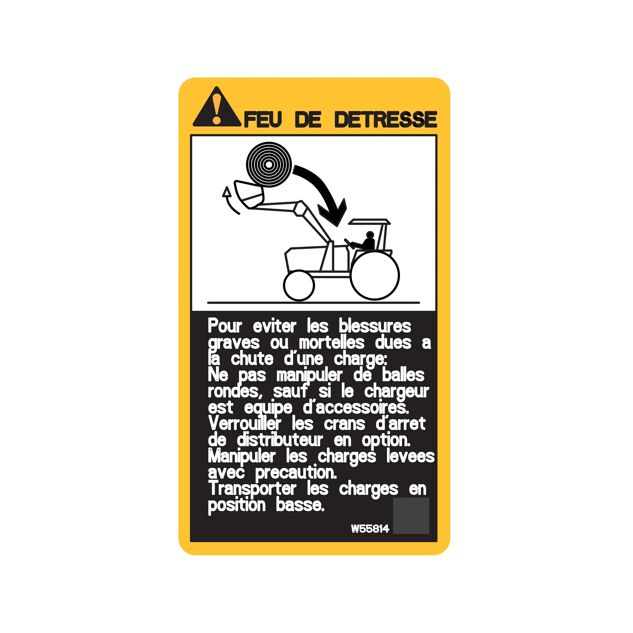 John Deere Label - W55814