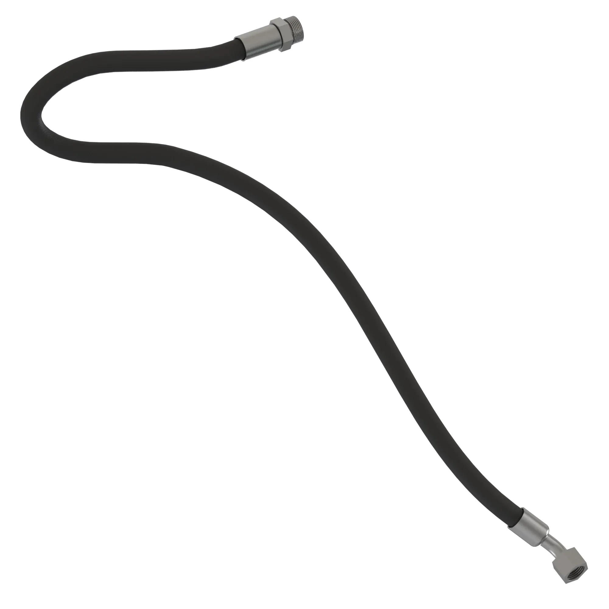 John Deere Fabricated Auxiliary Valve to Tube Hydraulic Hose - AT503731