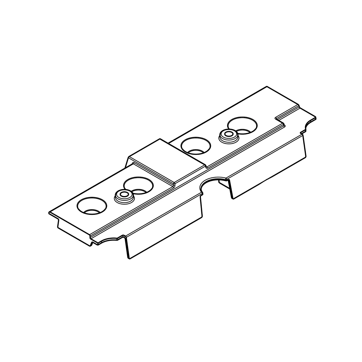 John Deere Valve Cover Baffle Deflector - R515555