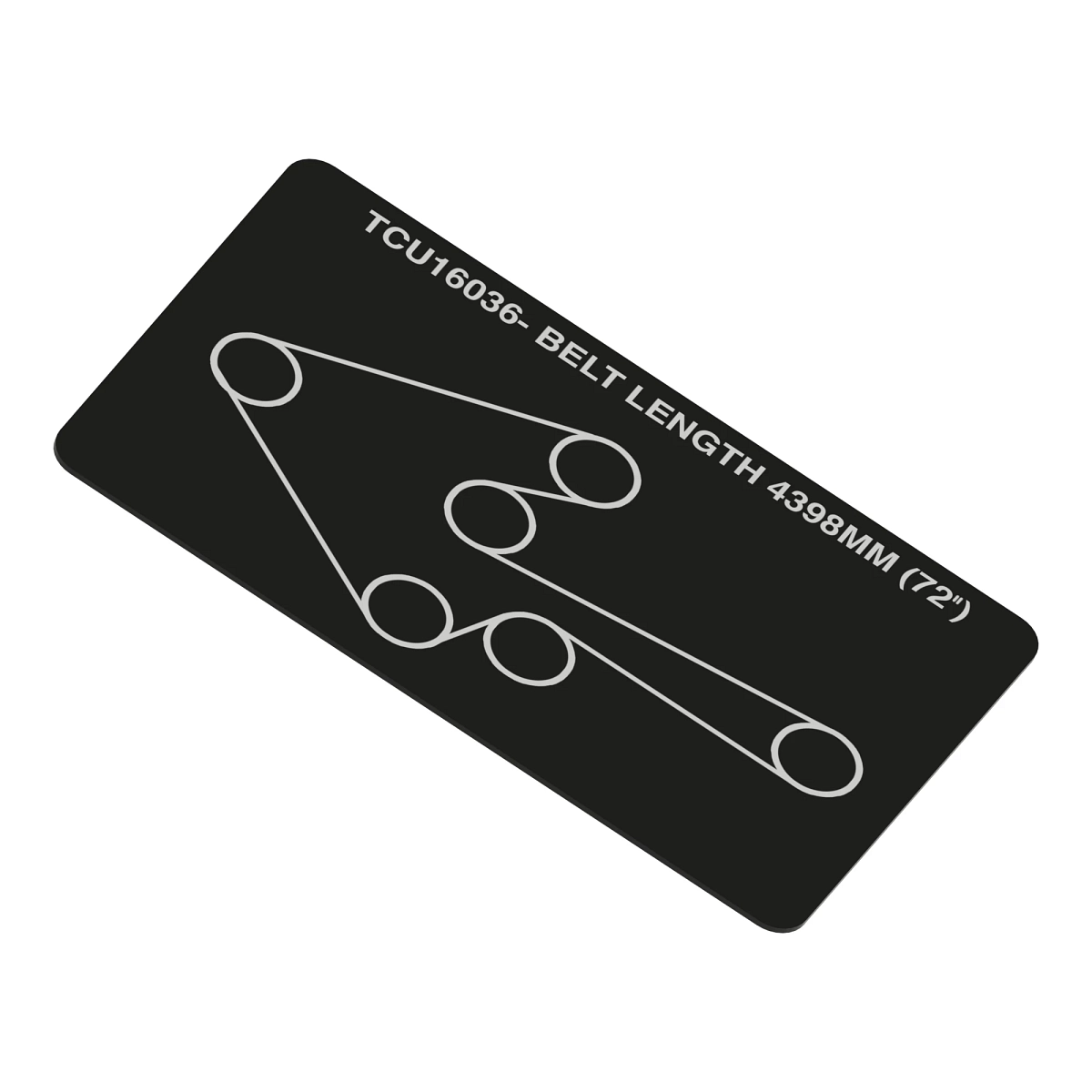 Label, Mzii Mower Deck Belt Routing