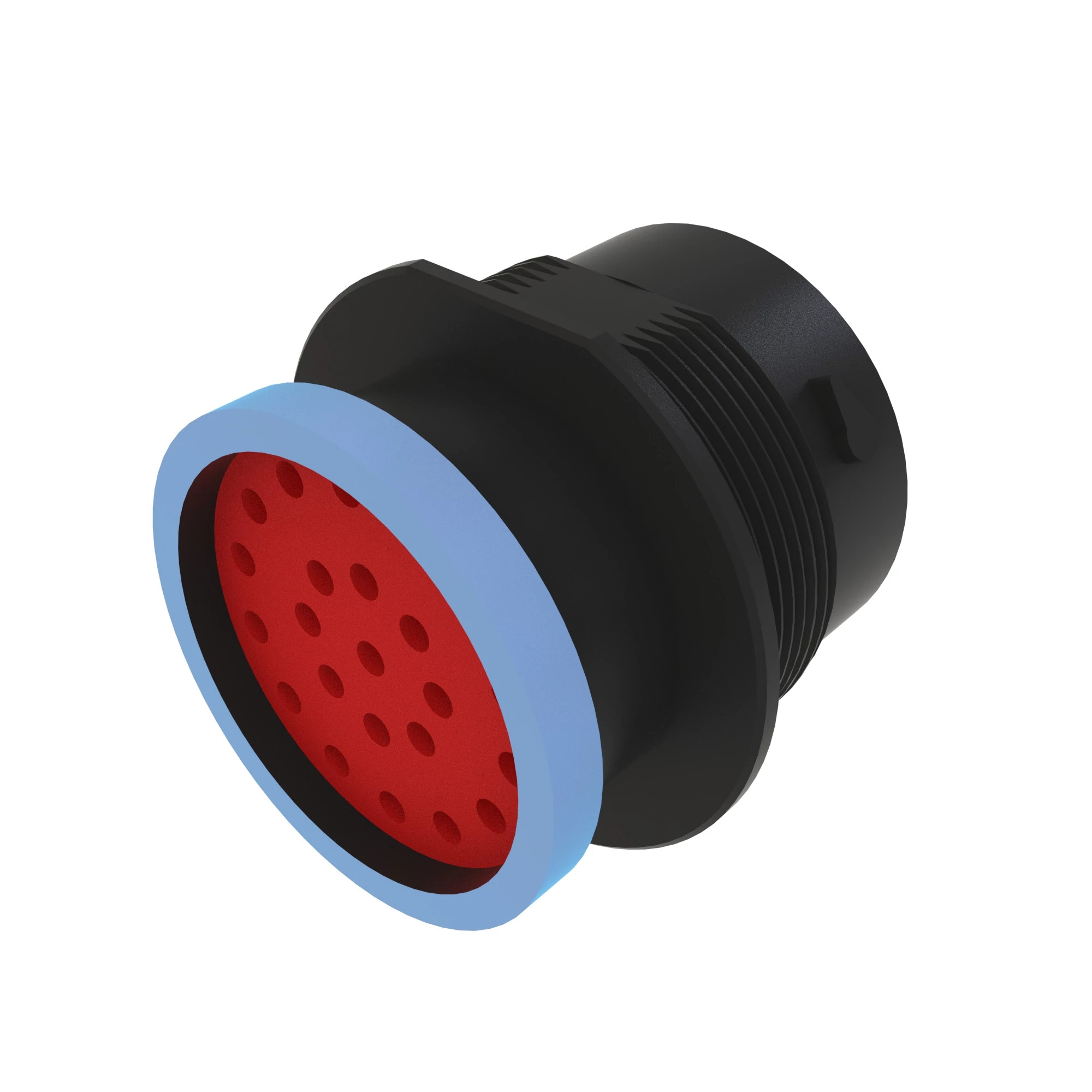 CONN DEUTSCH HDP20 23W FS BLK PLSTC