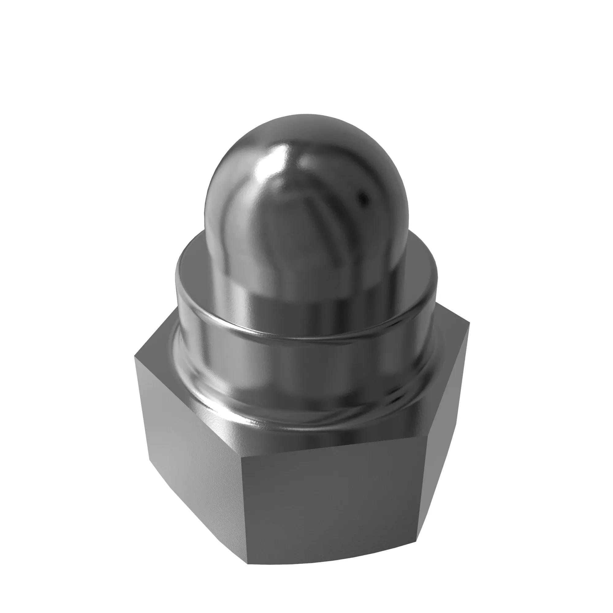 John Deere Hexagonal Crown Nut, M6 - 14M7329