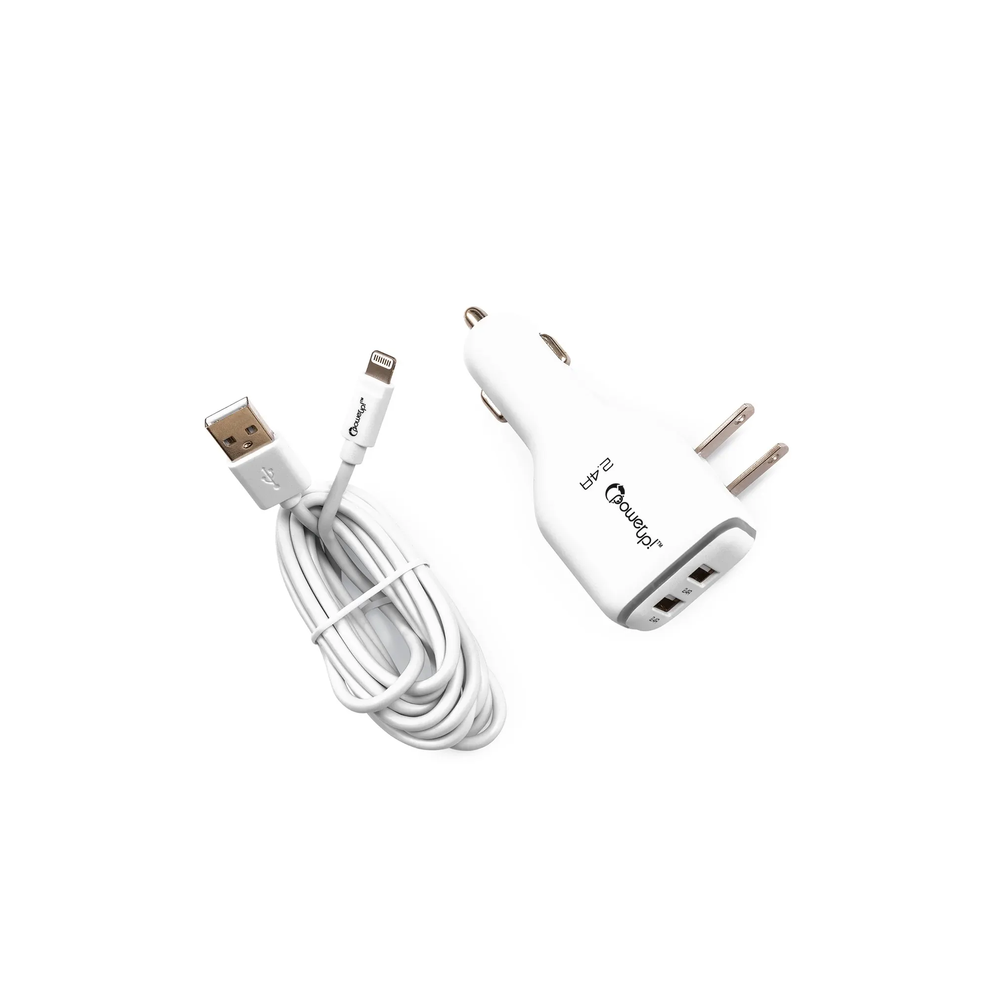 3-WAY CHARGER 2.4A - MFI 8-PIN