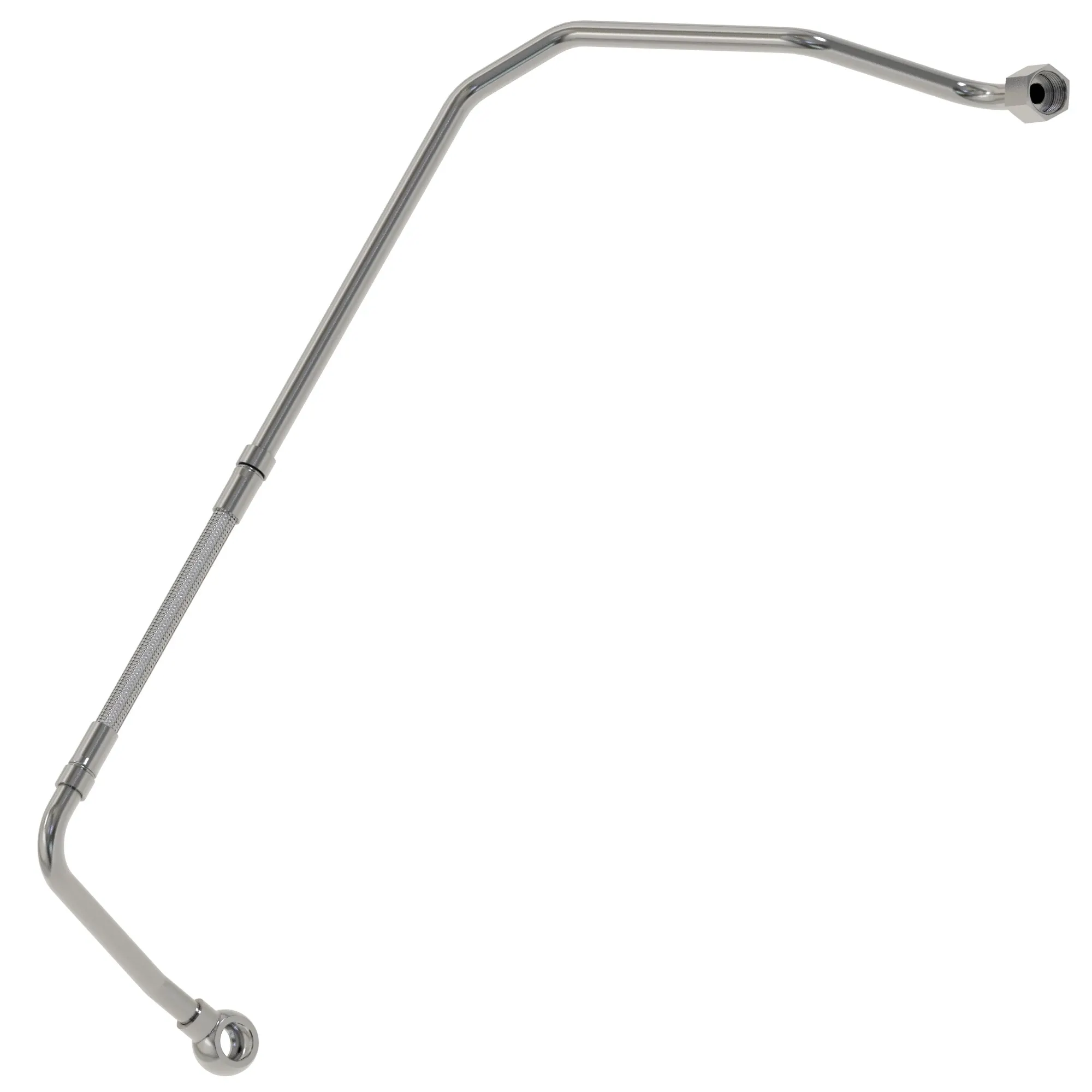 John Deere Coolant Feed High Pressure Line - DZ118402