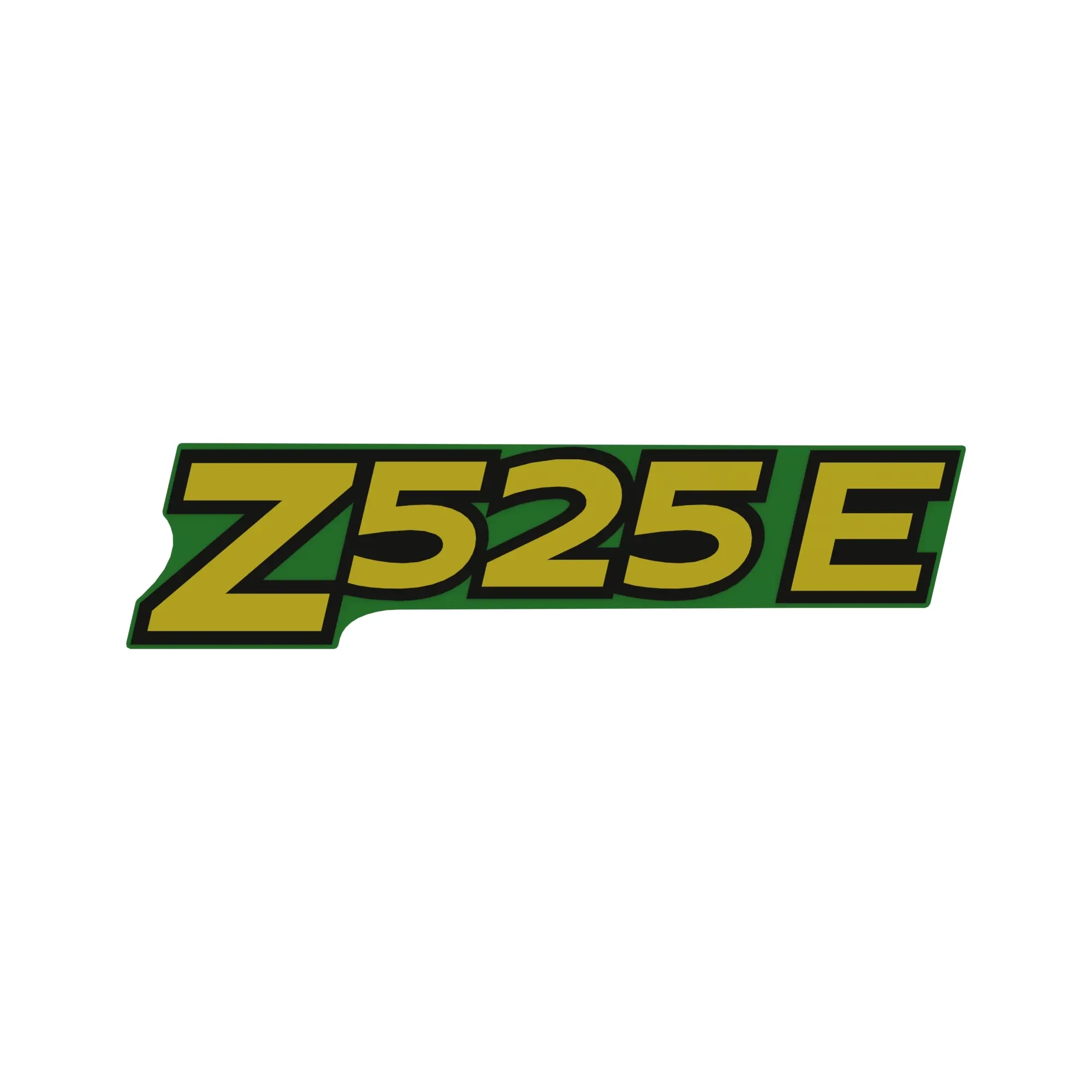 John Deere Z525E Model Number Label - GX26386