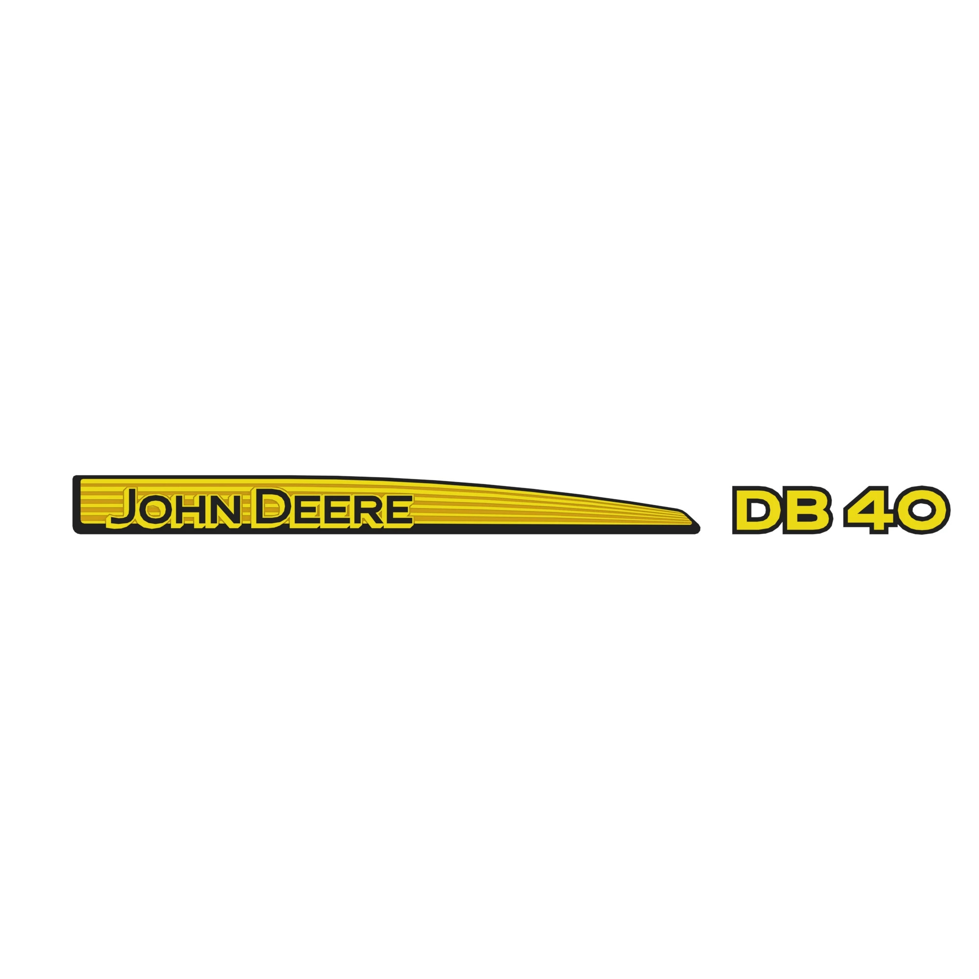 John Deere DB40 Decal, Right Side, Label - KK49501