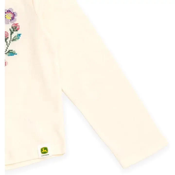 Toddler Floral Tractor Long Sleeve T-Shirt