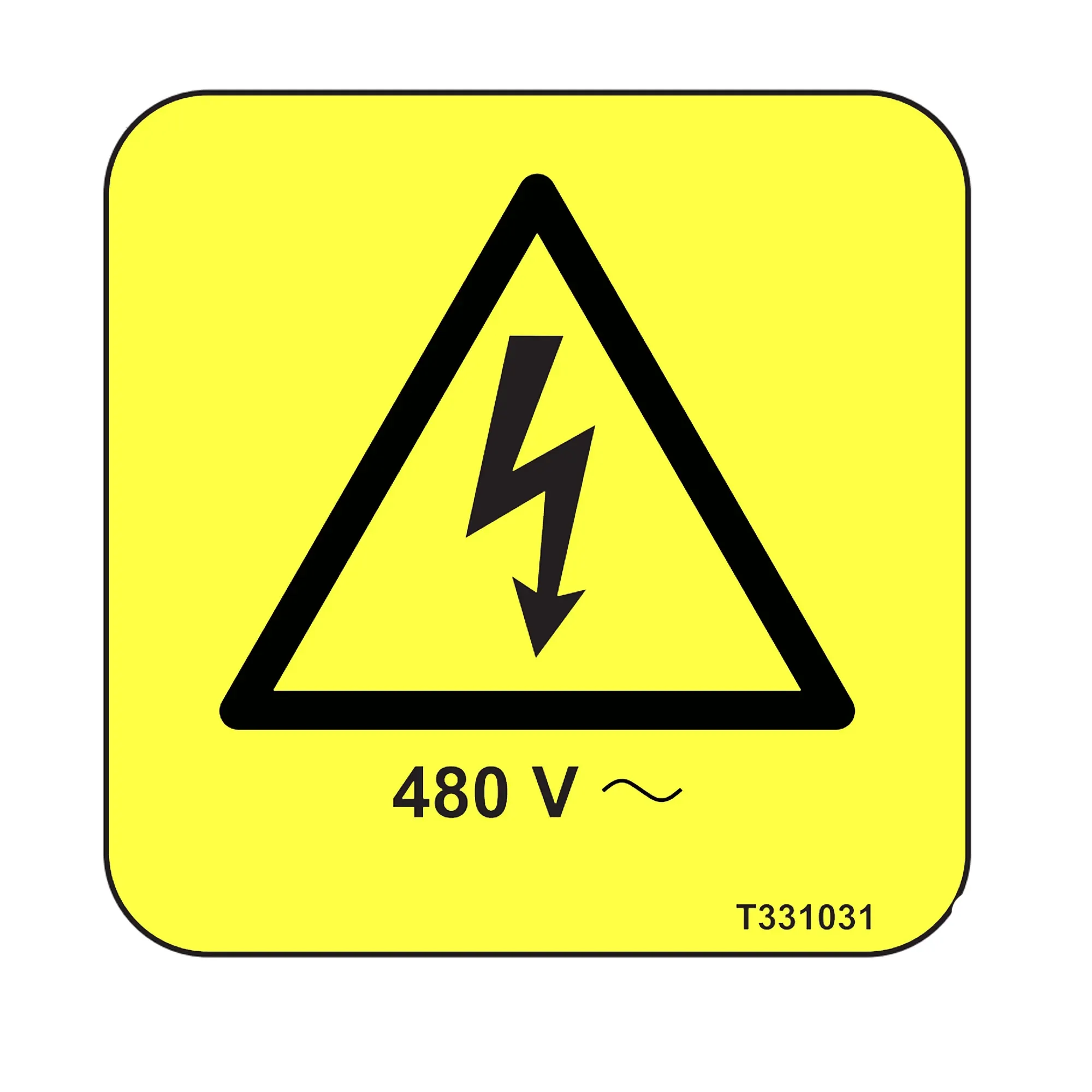Decal, Voltage Warning 480 V