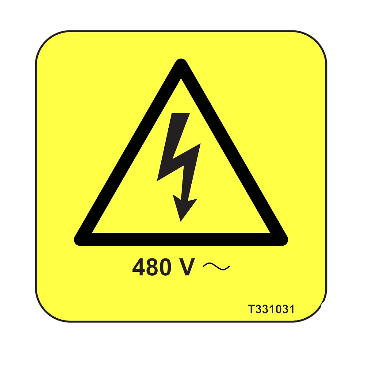 Decal, Voltage Warning 480 V