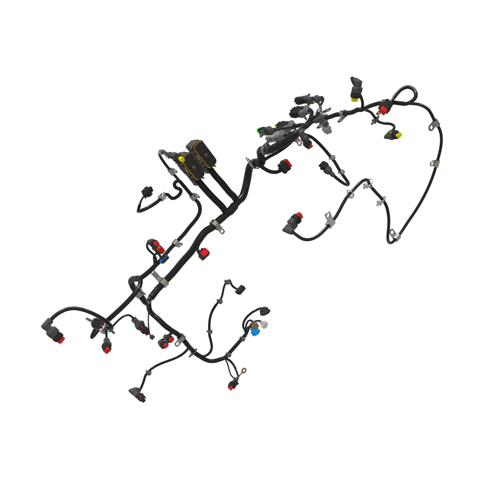 John Deere Engine Control Unit Wiring Harness - DZ123488