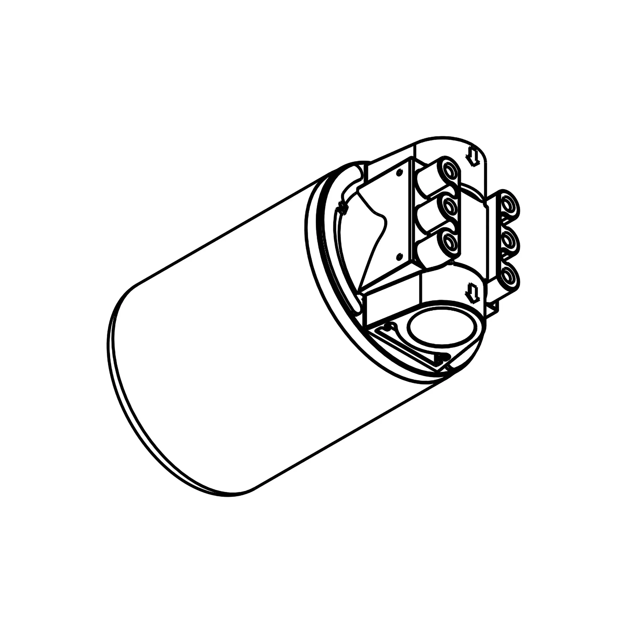 John Deere Hydraulic Oil Filter Head - AXE26134