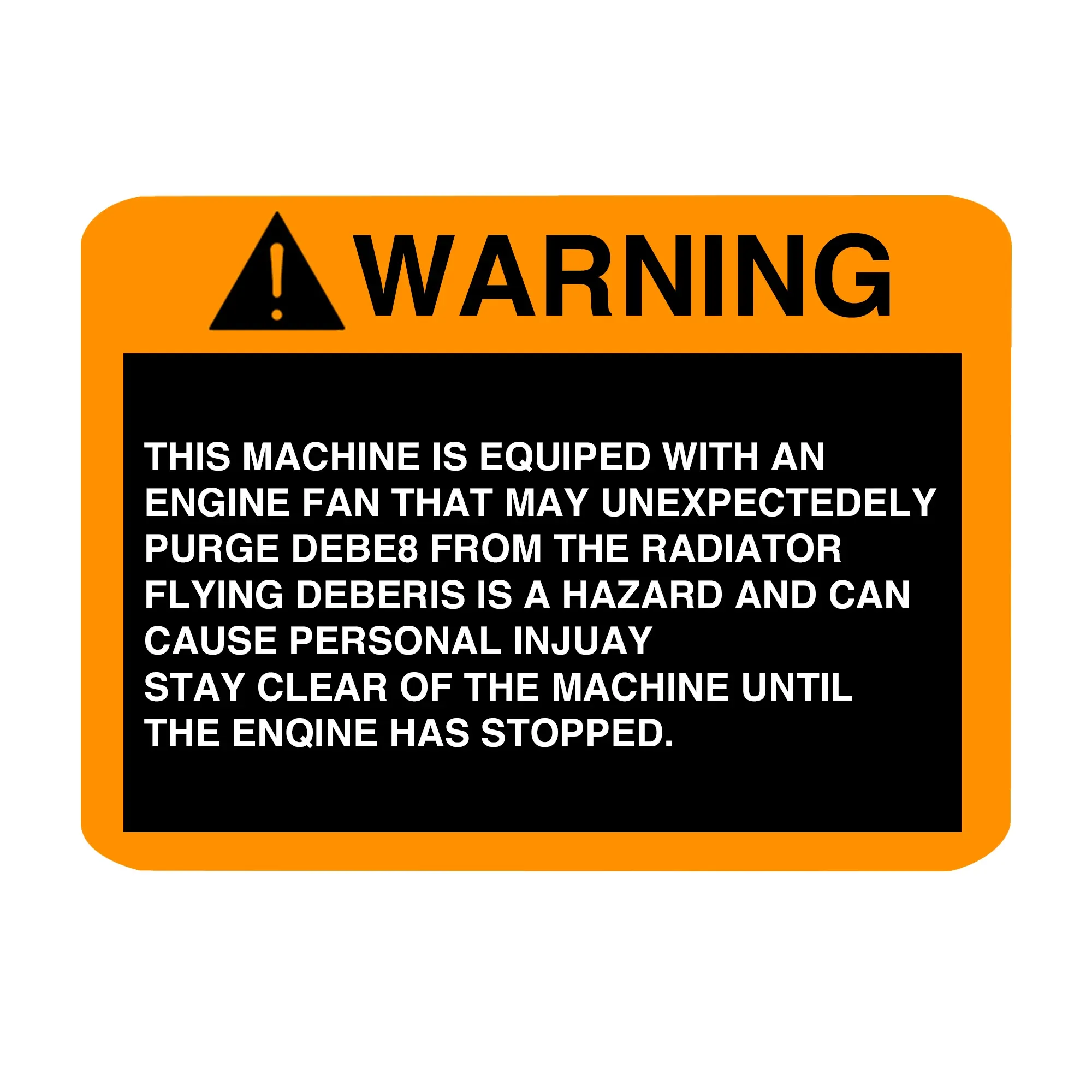 John Deere Safety Sign, Accumulator Warning, French - T225386