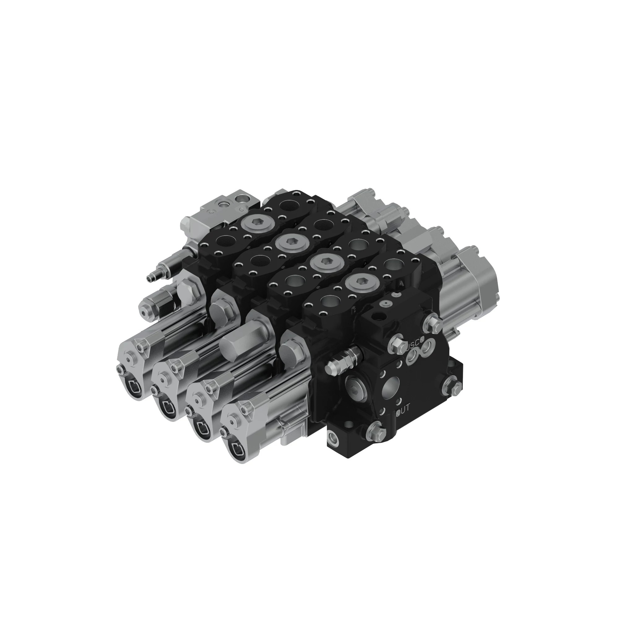 John Deere Hydraulic Actuated Control Valve, 4 Section - AT497513