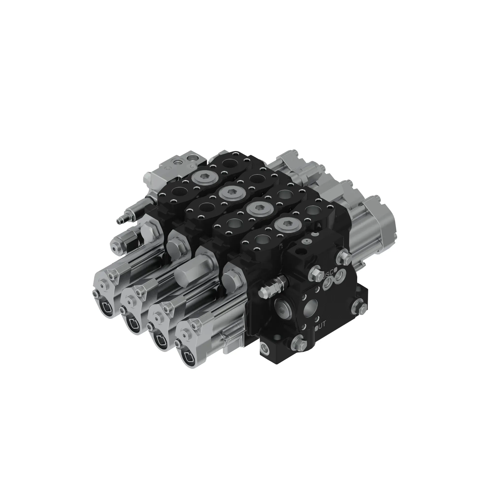 John Deere Hydraulic Actuated Control Valve, 4 Section - AT497513