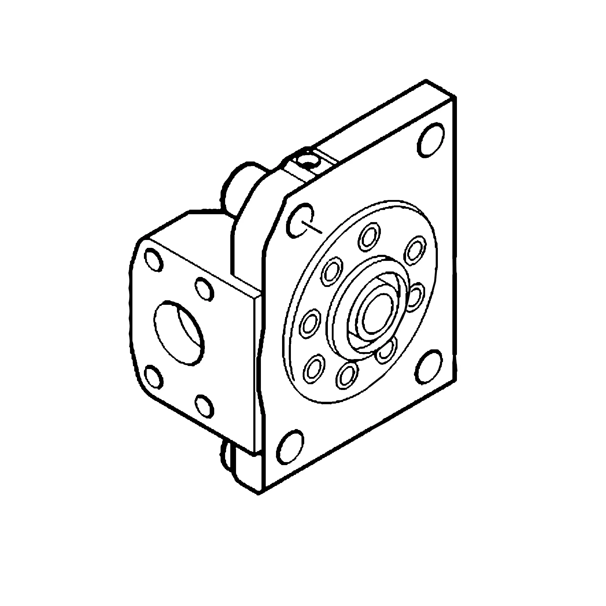 John Deere Auxiliary Hydraulic Pump Plate - F434470