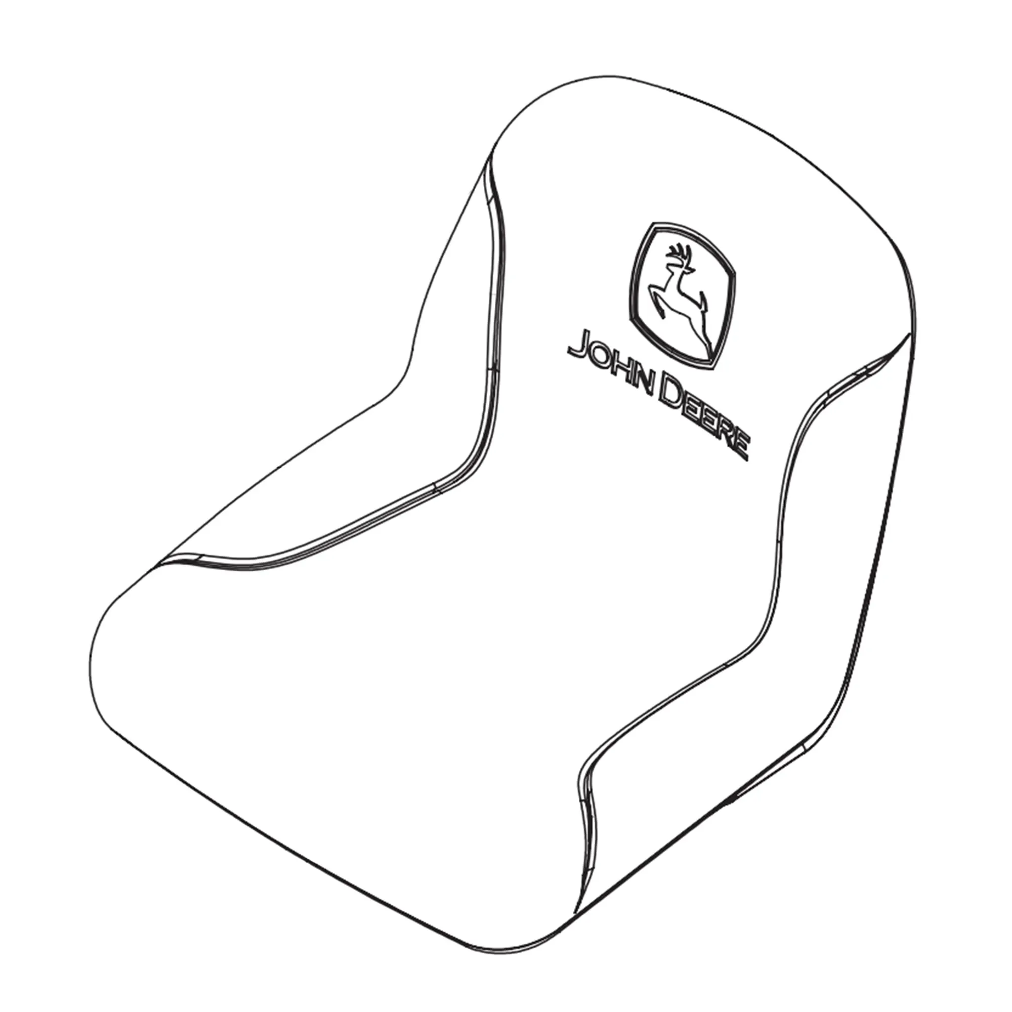 John Deere Seat with Logo - AM142095