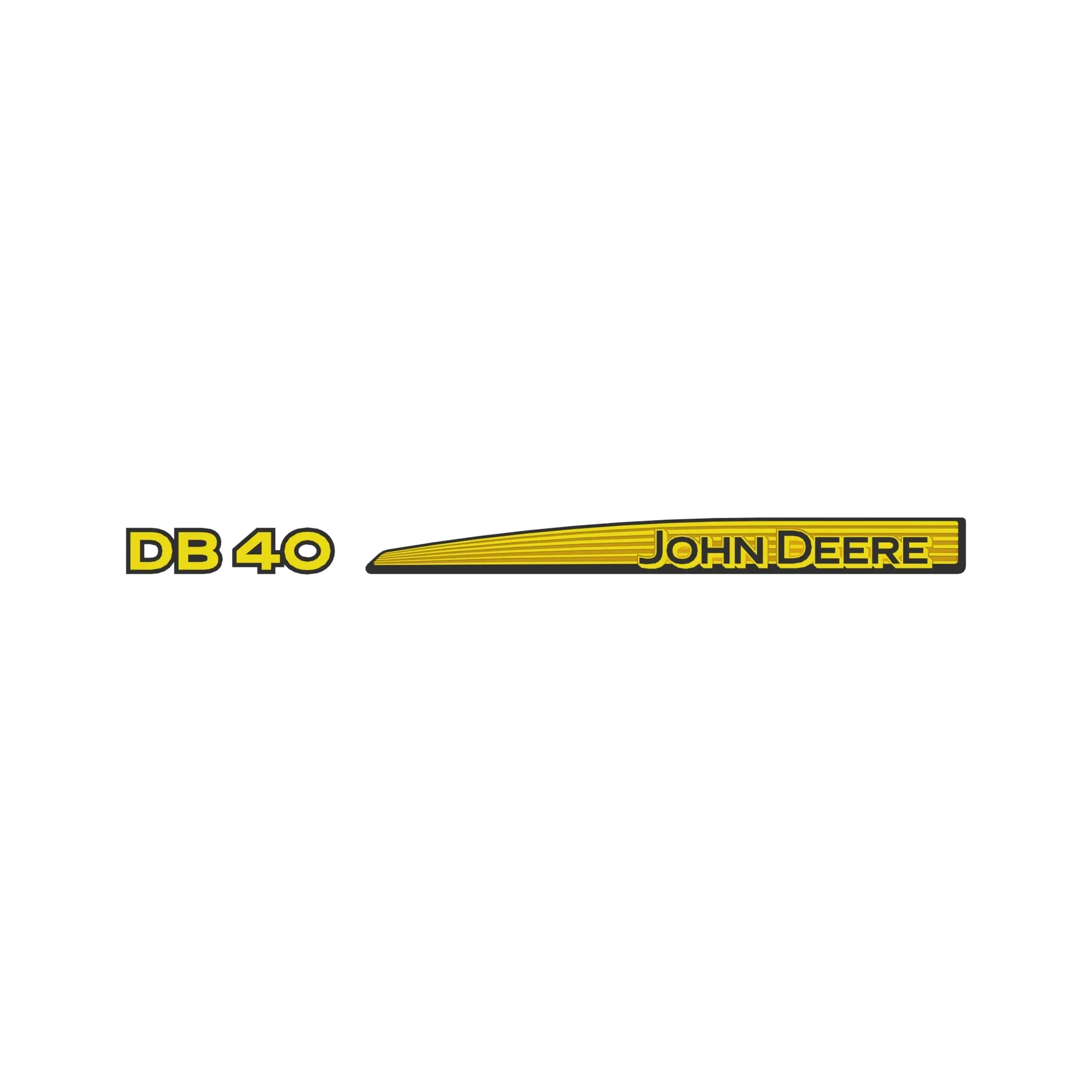 John Deere DB40 Decal, Left Side, Label - KK49502