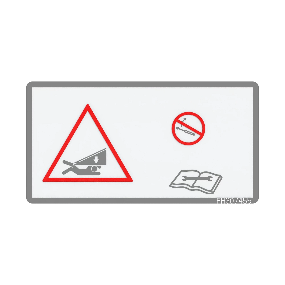 Safety Sign, Tilt Indicator - No Te