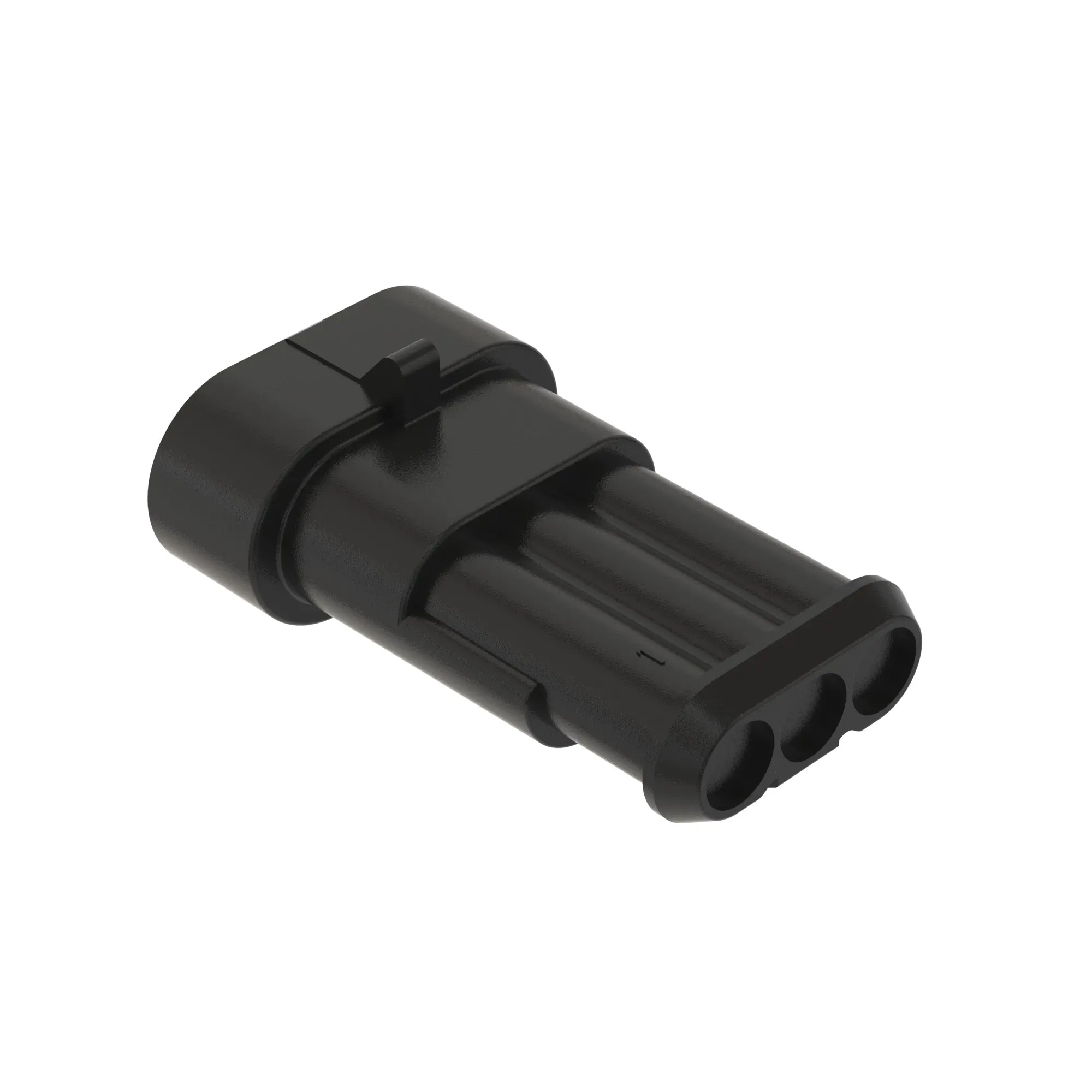 Conn Tyco SS1.5 3W Ms Blk Plstc