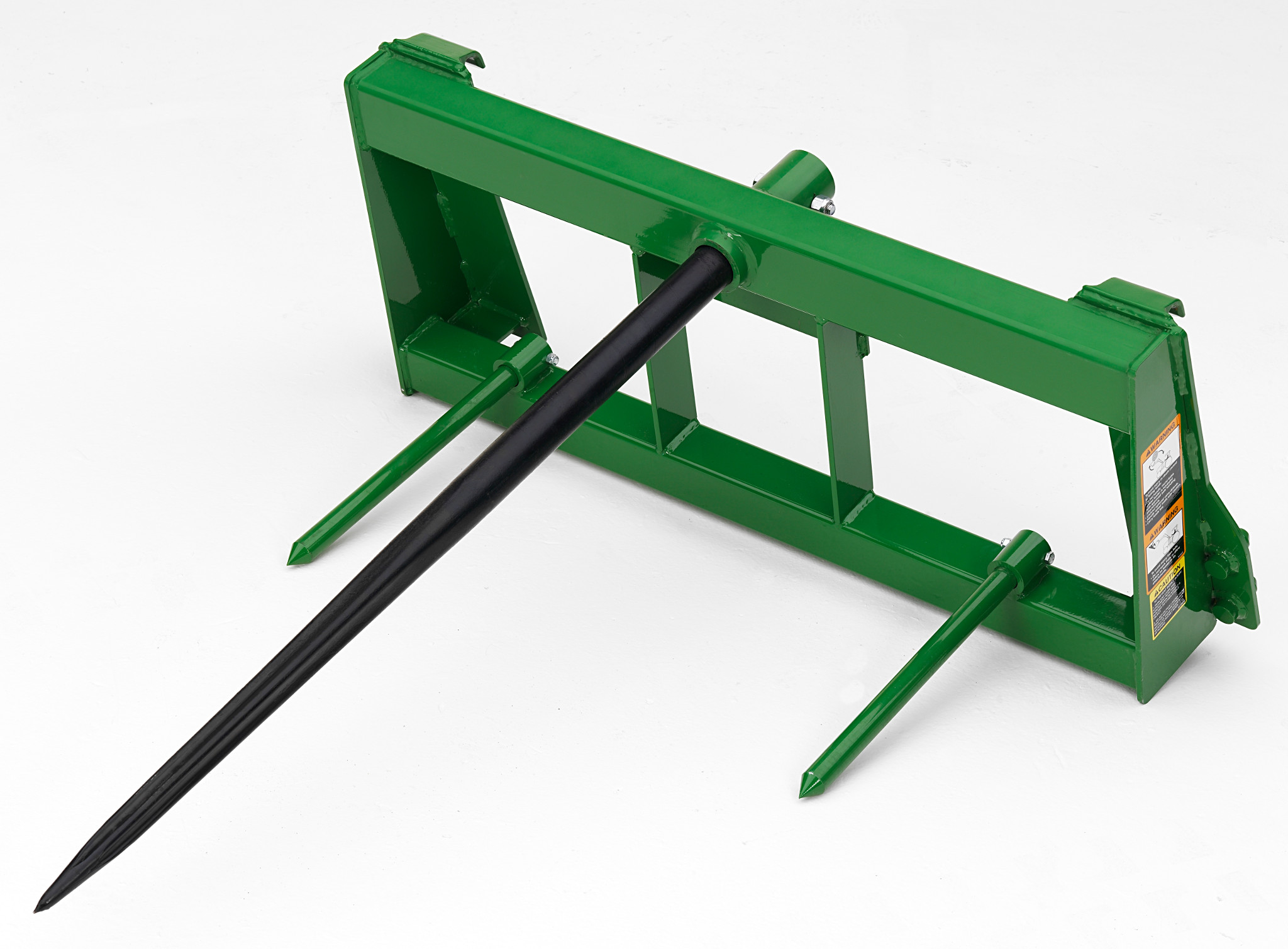 Rear side studio view of steel tine on AB Series Bale Spear