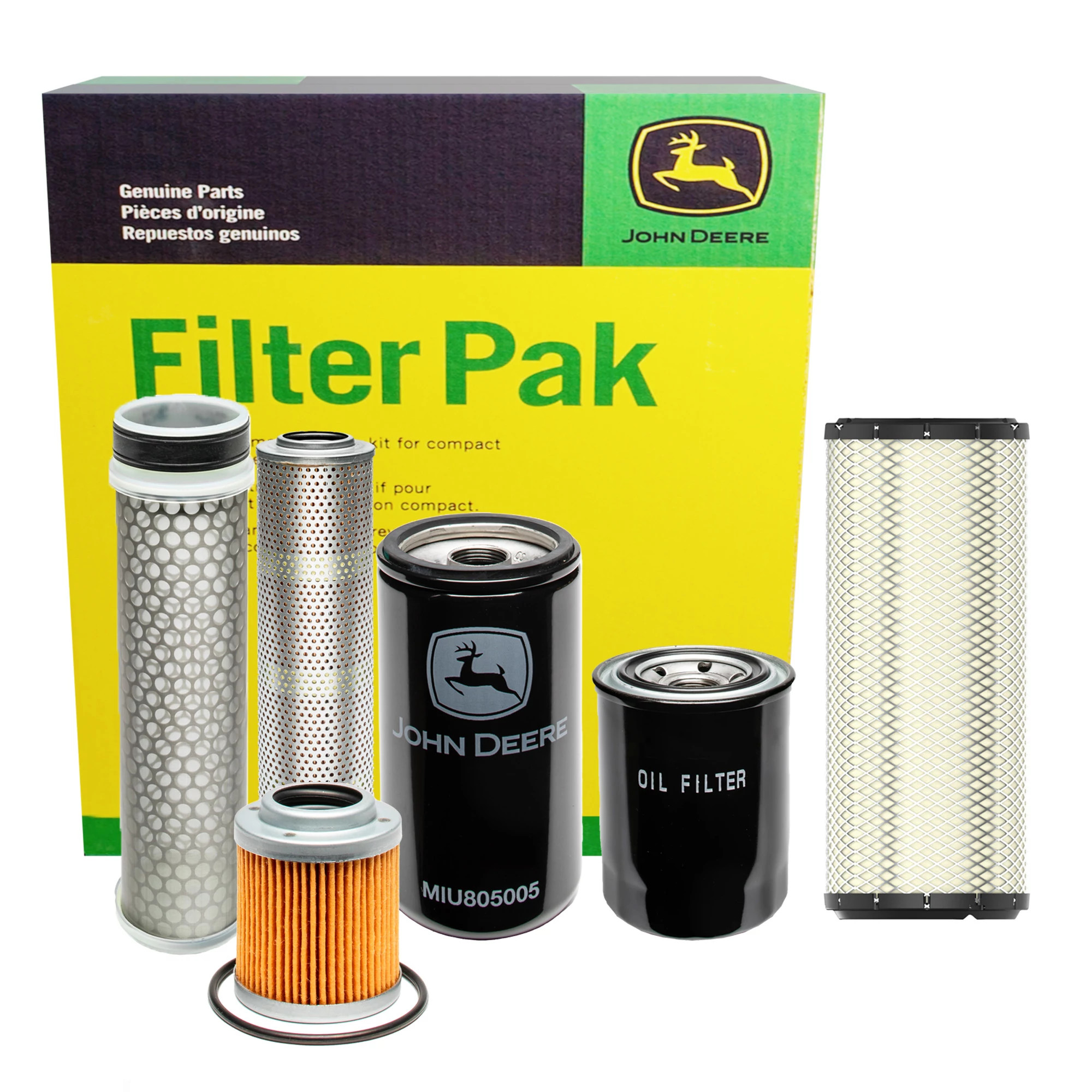 John Deere 1000 Hour Filter Pak for Compact Construction - AT534509