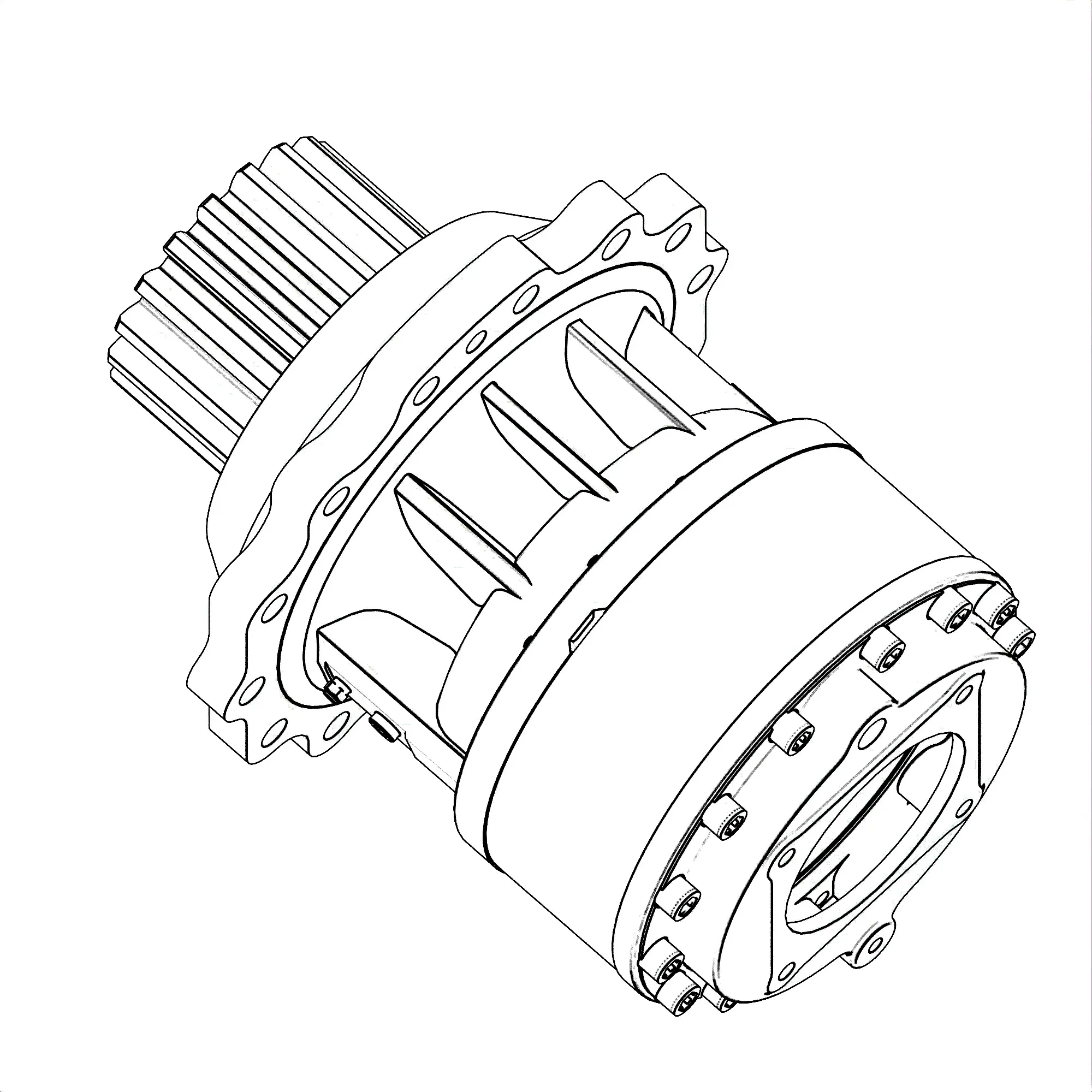 GEARBOX, 20.04/1 RATIO KAWASAKI GEA