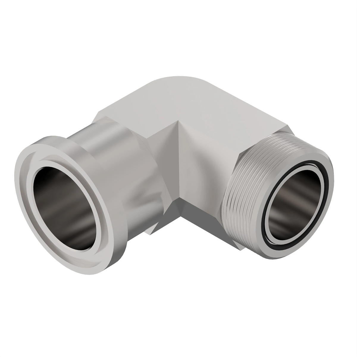 John Deere 90Deg Elbow Flange Fitting - AT473739