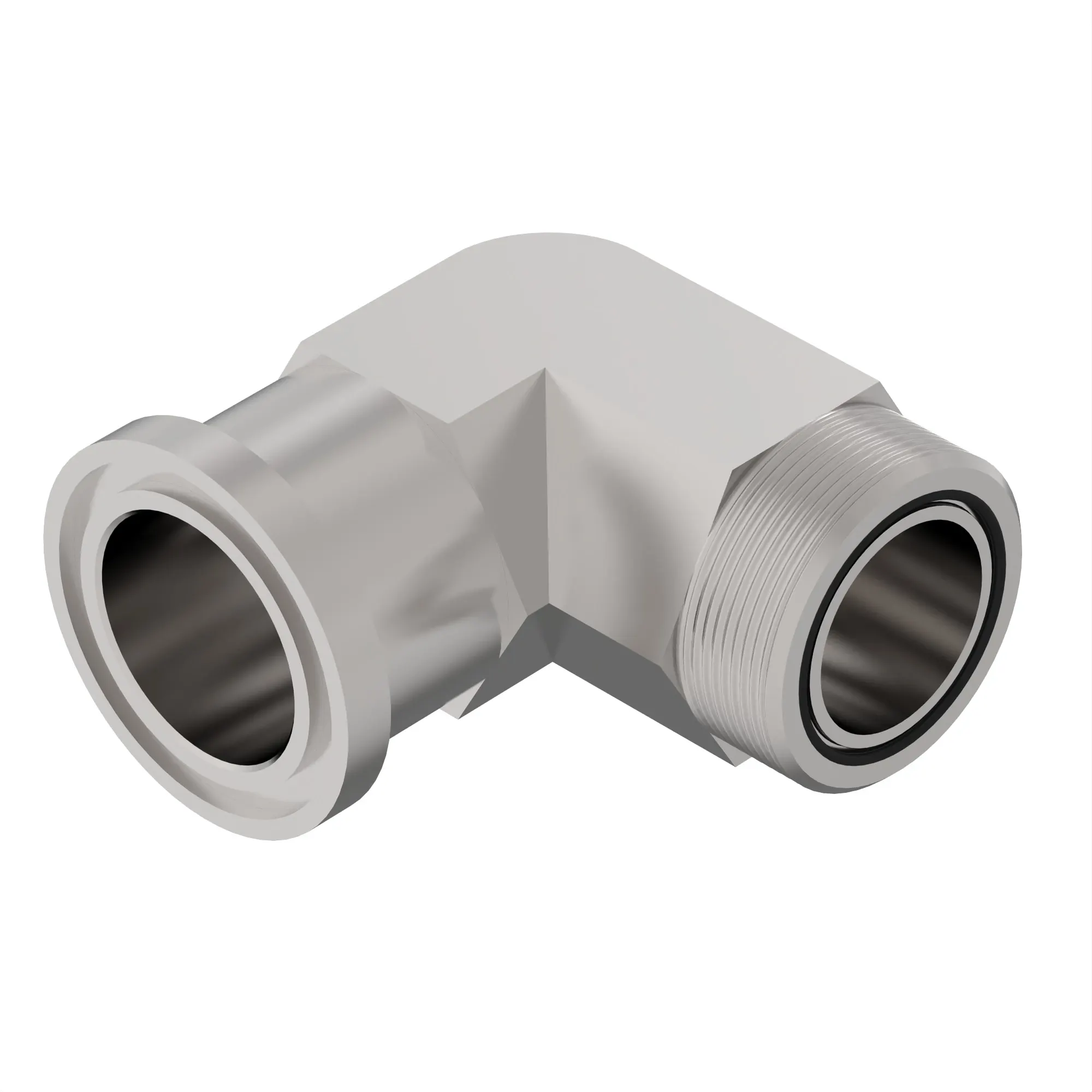 John Deere 90Deg Elbow Flange Fitting - AT473739
