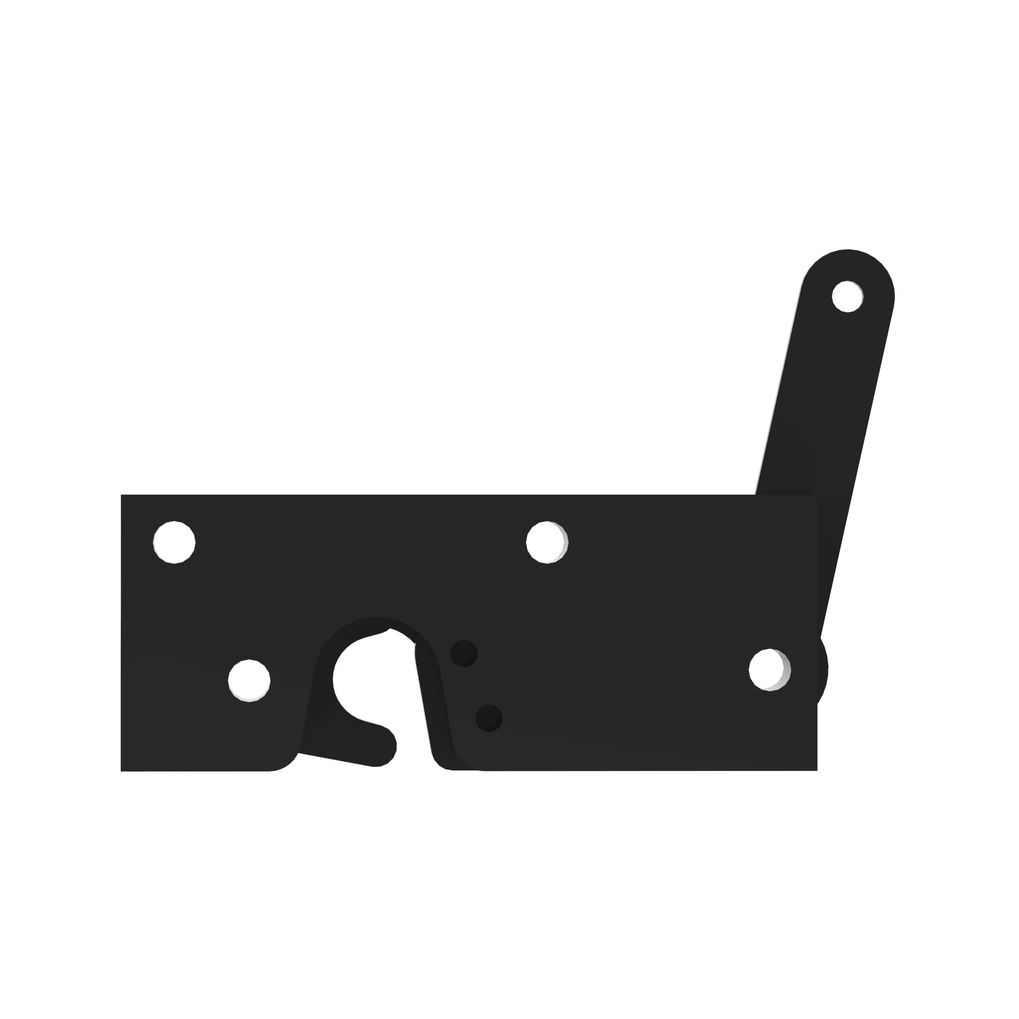 LATCH, ROTARY SINGLE JAW HOLD OPEN,