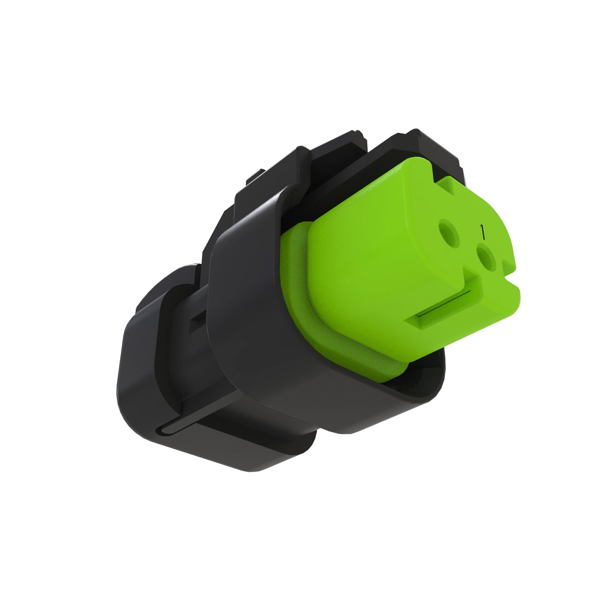 John Deere Green Electrical Connector Housing, 2 Cavities - 57M9729