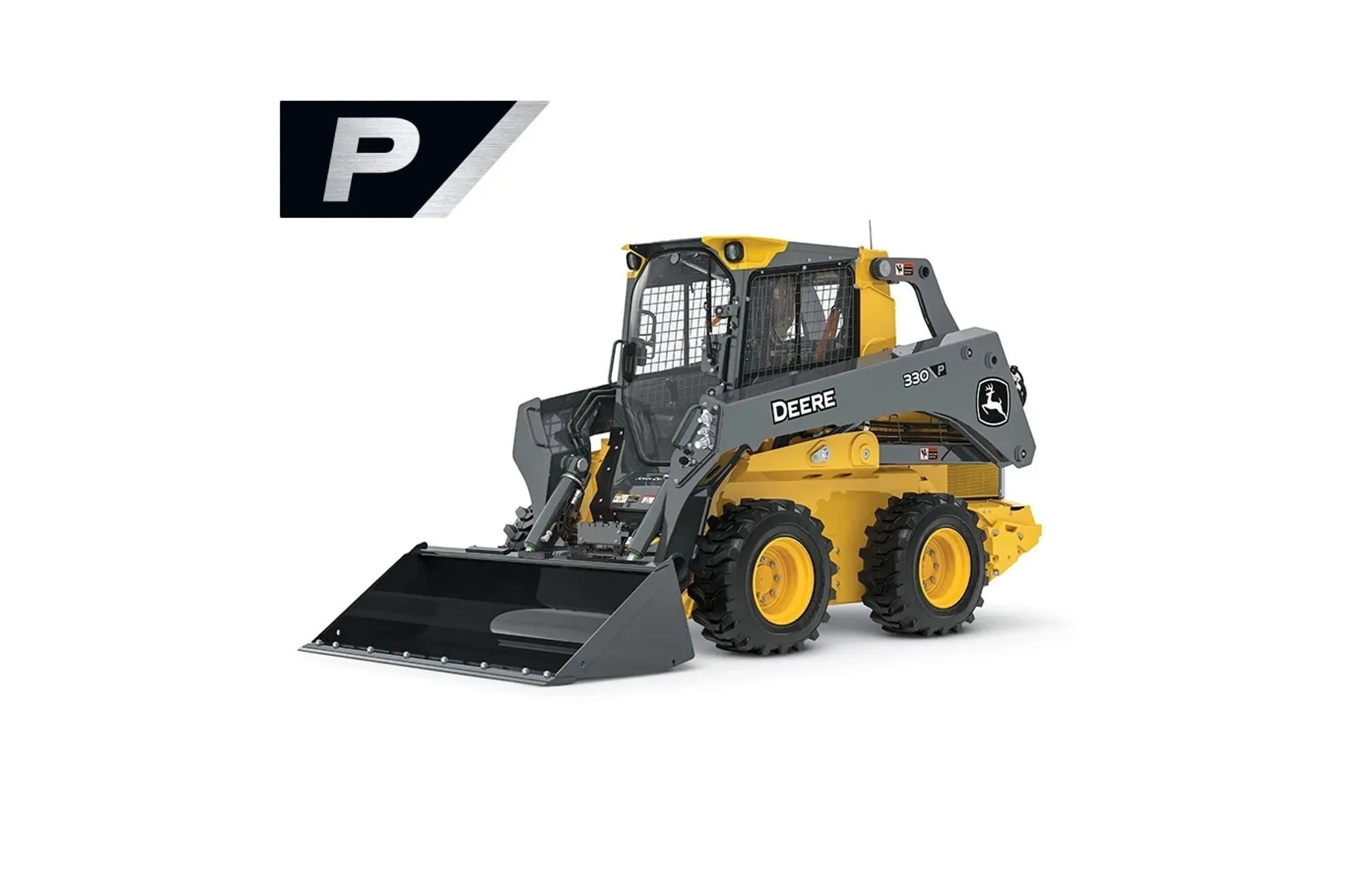 Studio image of a 330 P-Tier Skid Steer