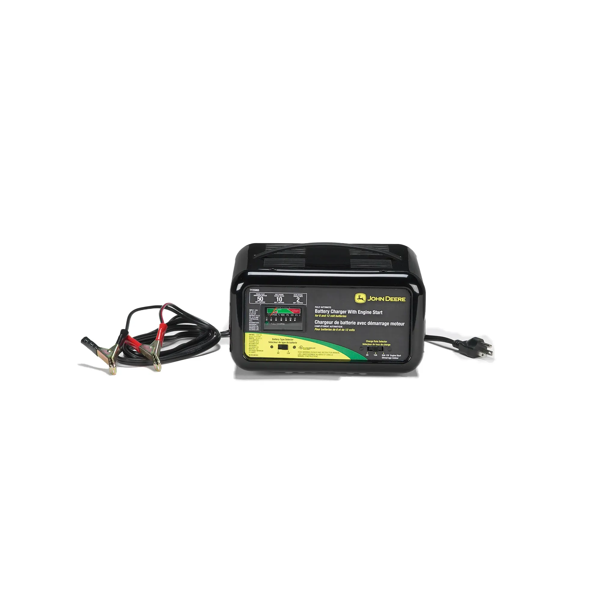 2/10/50 Amp automatic bench top charger
