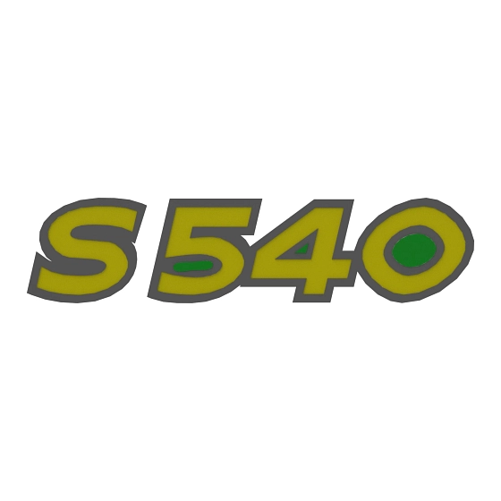 John Deere S540 Label - H237621